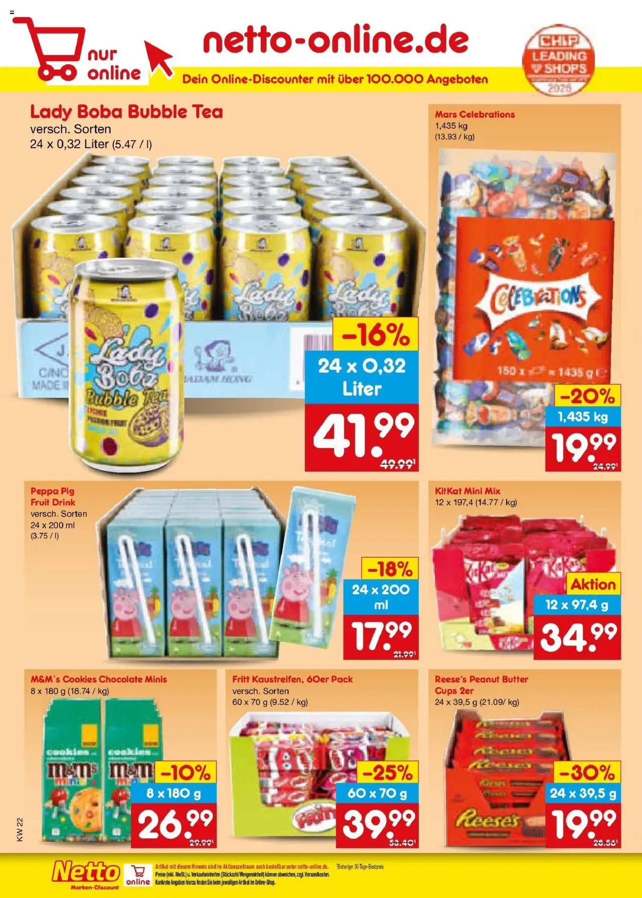 Netto Marken-Discount prospekt Gemmingen	 - gültig ab dem 26.05.2025 | Seite: 58 | Produkte: Butter, M&M's, Celebrations, Mars