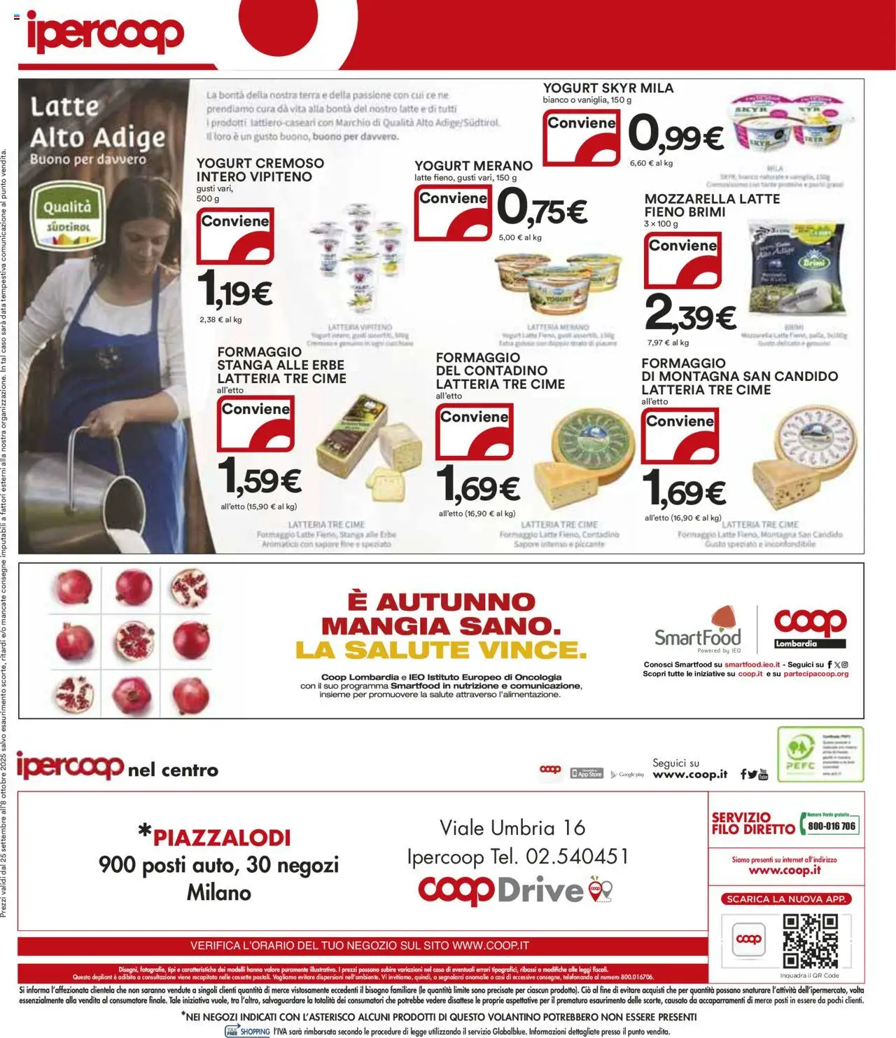 Volantino Ipercoop del 25.09.2025 | Pagina: 32 | Prodotti: Tè, Mozzarella, Formaggio, Data