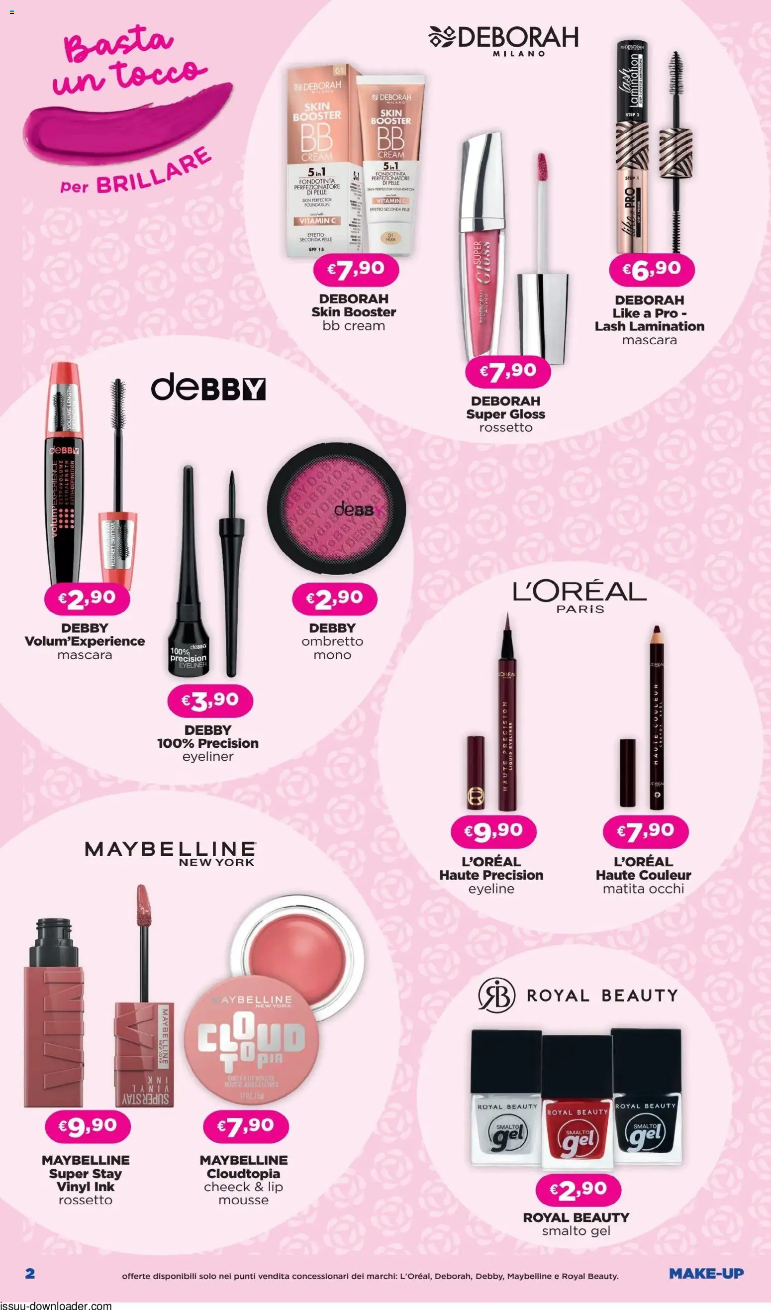 Volantino La Saponeria del 09.04.2026 | Pagina: 2 | Prodotti: Ombretto, Eyeliner, Rossetto, Fondotinta