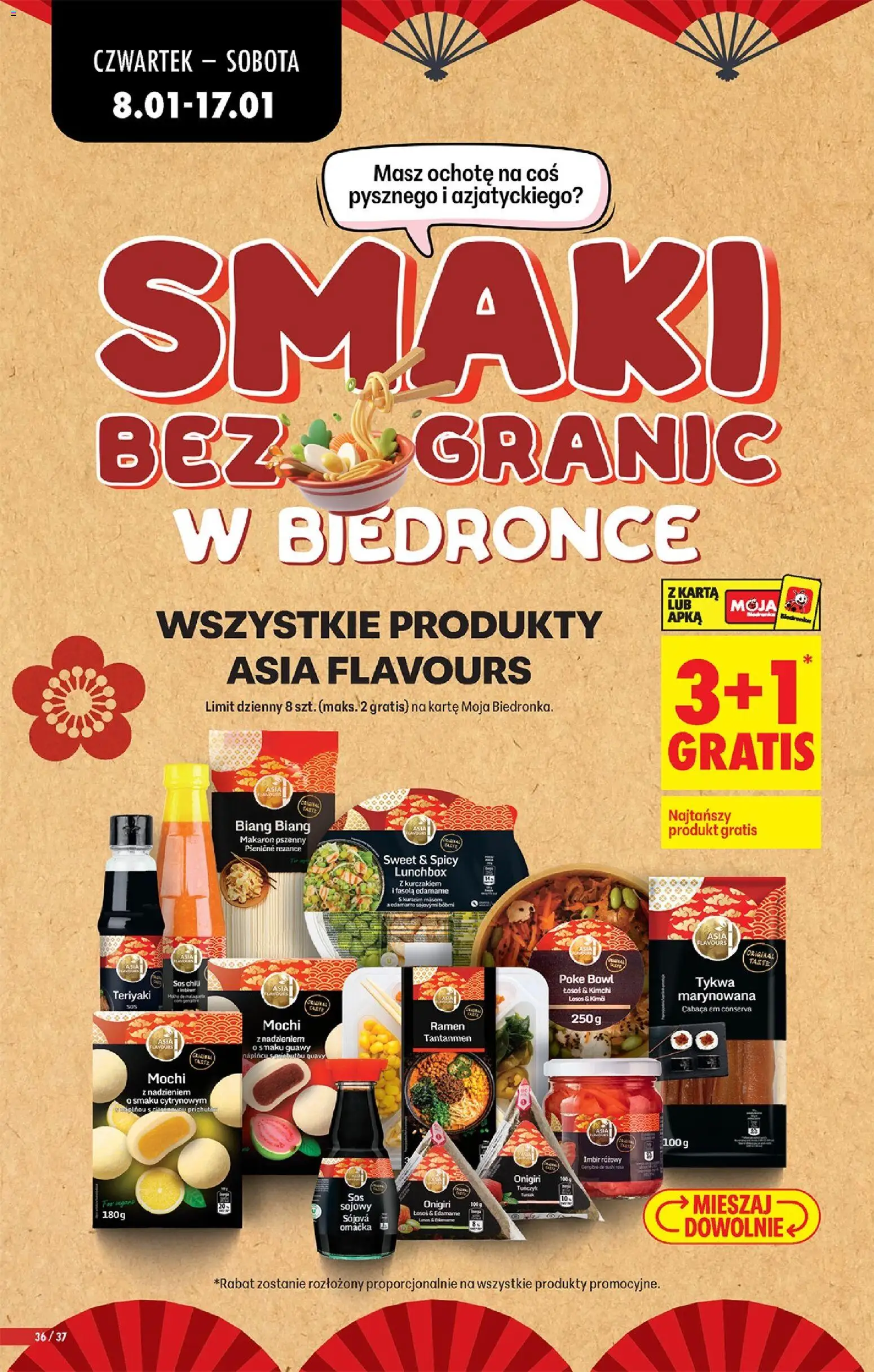 Biedronka gazetka - Oferta w tym tygodniu od 08.01.2026 | Strona: 44 | Produkty: Karta, Imbir, Łosoś, Sos
