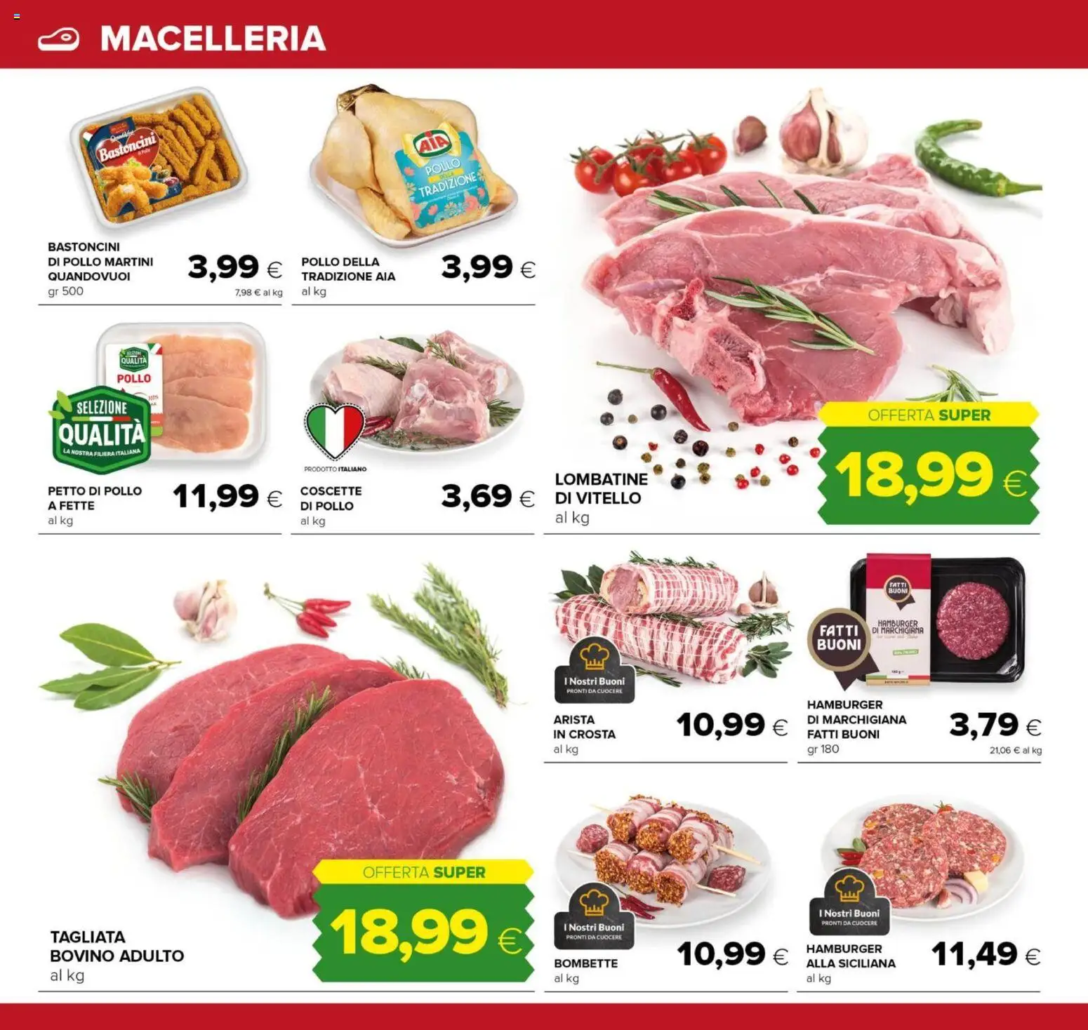 Volantino Tigre del 26.03.2026 | Pagina: 12 | Prodotti: Bovino, Petto di Pollo, Pollo, Vitello