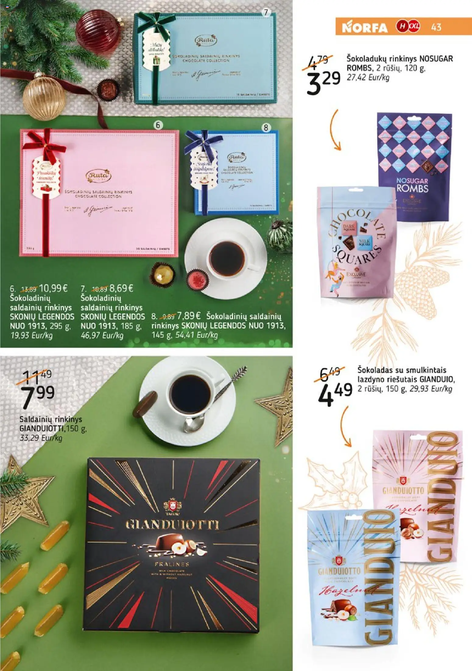 NORFA akcijos nuo 09.12.2025 | Puslapis: 43 | Prekių: Šokoladas