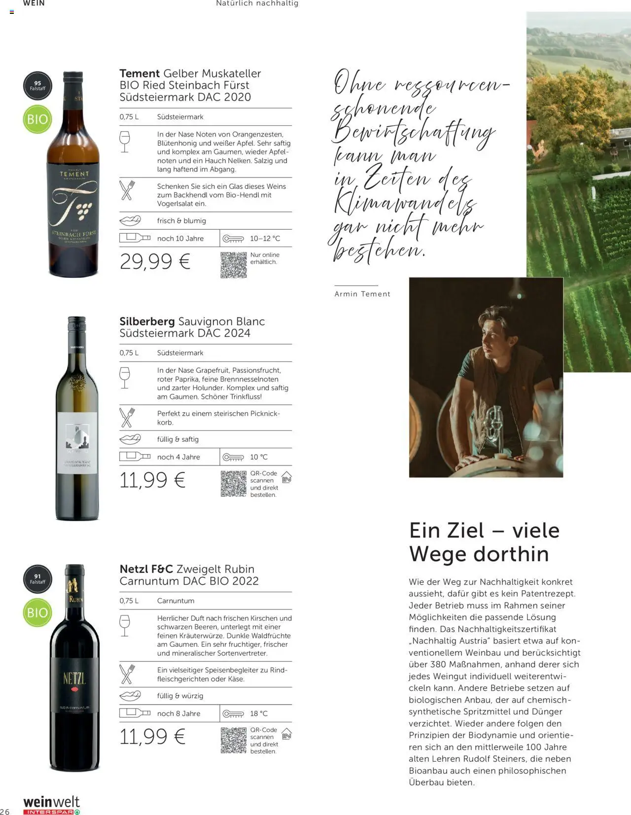 Interspar Weinwelt Magazin Ausgabe Herbst gültig ab 10.09.2025 | Seite: 26 | Produkte: Duft, Äpfel