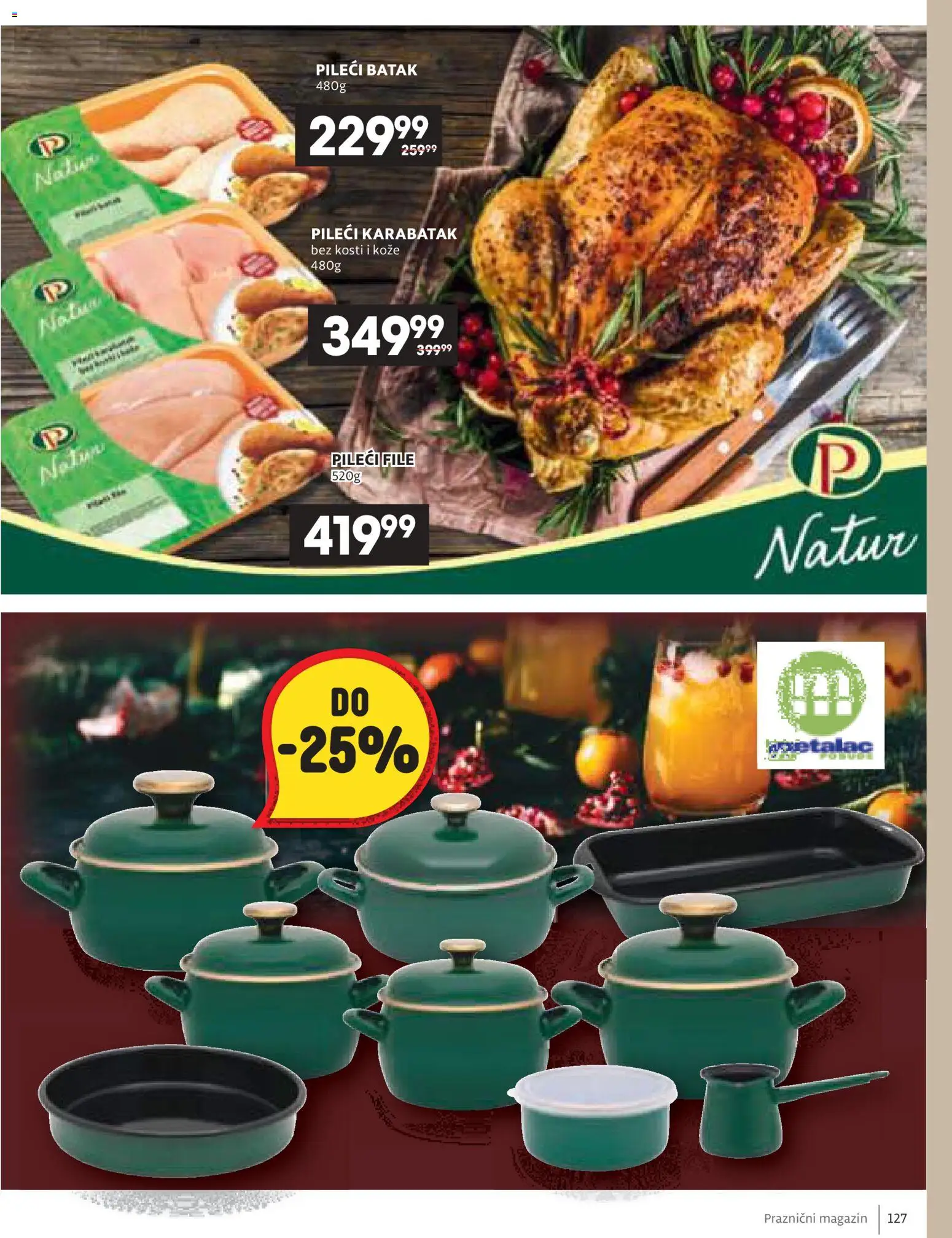 Idea katalog - važi od 11.12.2025 | Strana: 127 | Proizvode: Pileći file, Pileći batak