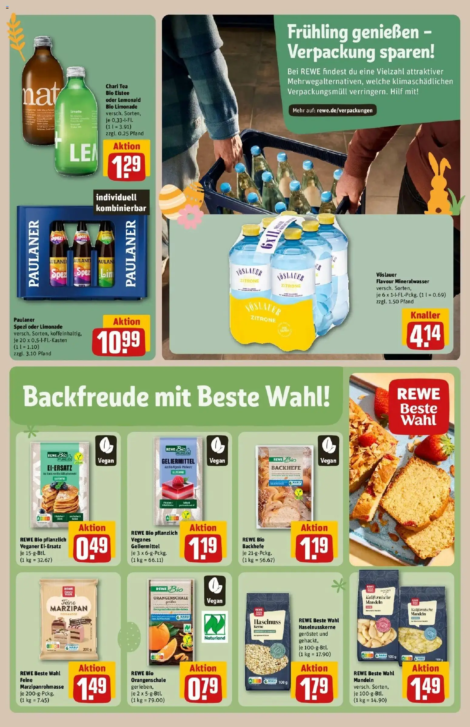 Rewe Prospekt Köln / Rodenkirchen	 – gültig ab 15.03.2026 | Seite: 29 | Produkte: Paulaner spezi, Mineralwasser, Limette, Paulaner