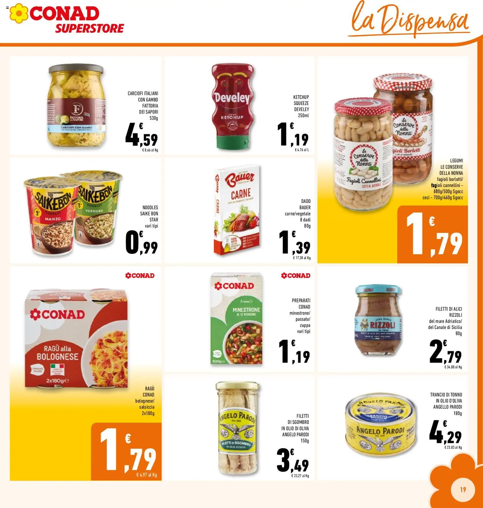 Volantino Conad del 03.01.2026 | Pagina: 19 | Prodotti: Cannellini, Fagioli, Verdure, Olio