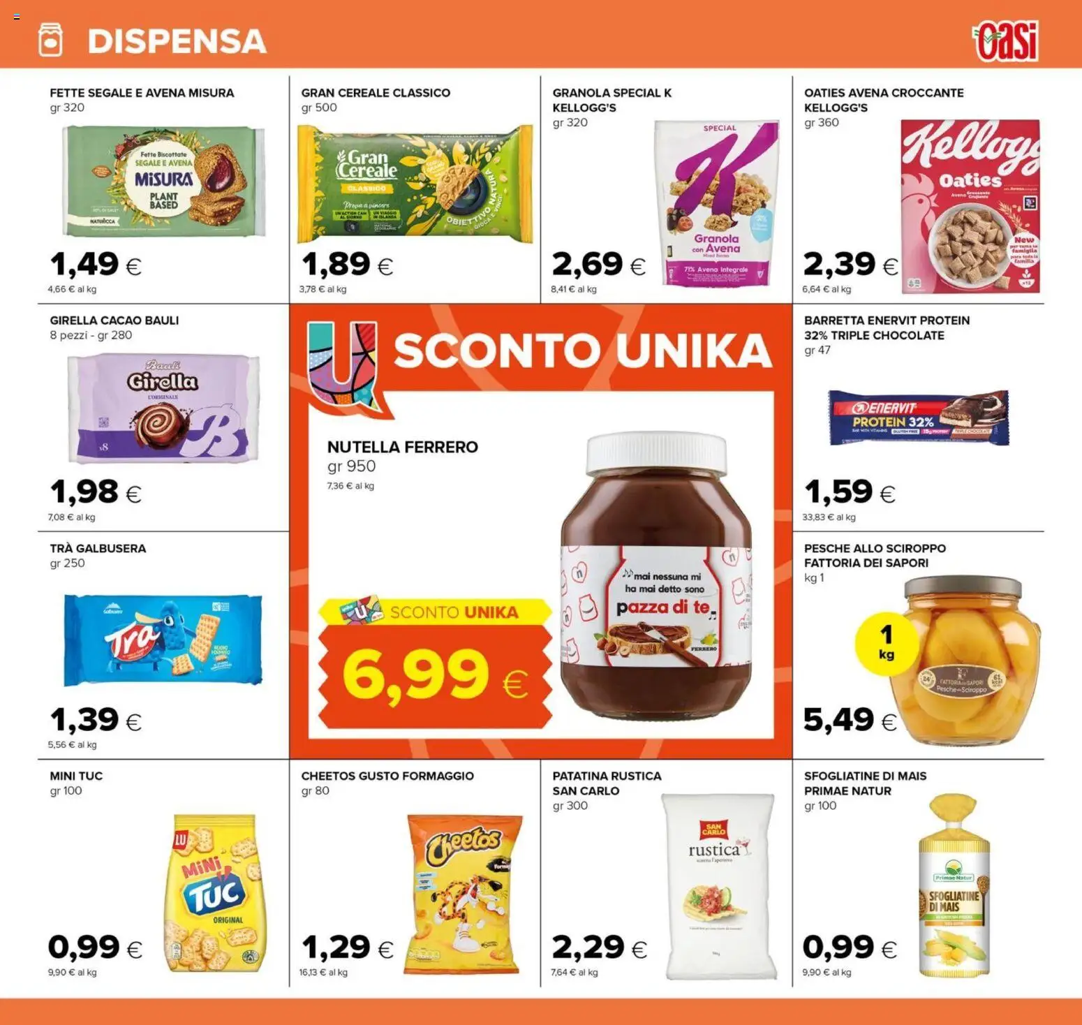 Volantino Oasi del 26.03.2026 | Pagina: 23 | Prodotti: Action cam, Formaggio, Nutella, Cacao