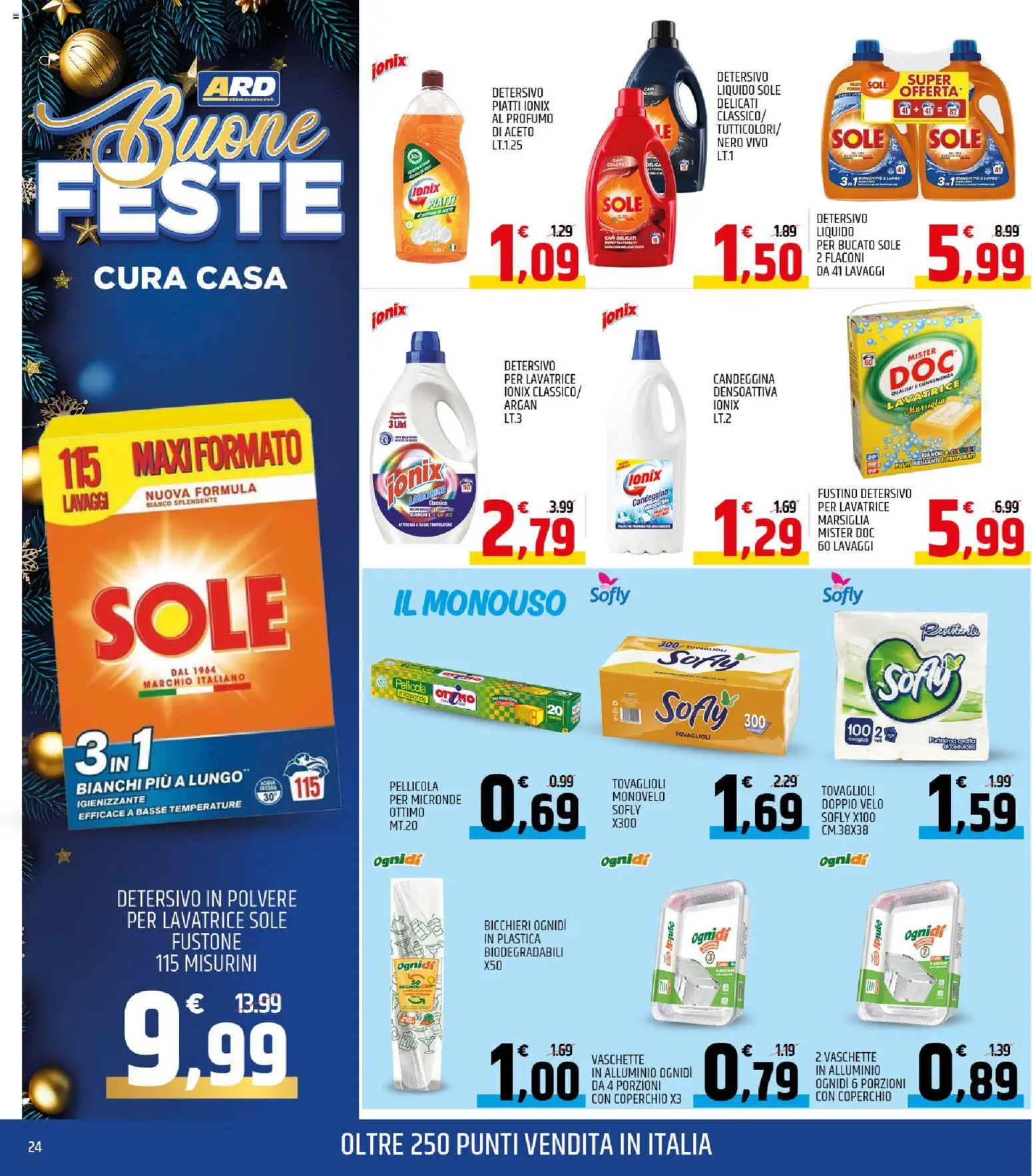 Volantino ARD Discount del 12.12.2025 | Pagina: 24 | Prodotti: Candeggina, Lavatrice, Alluminio, Profumo