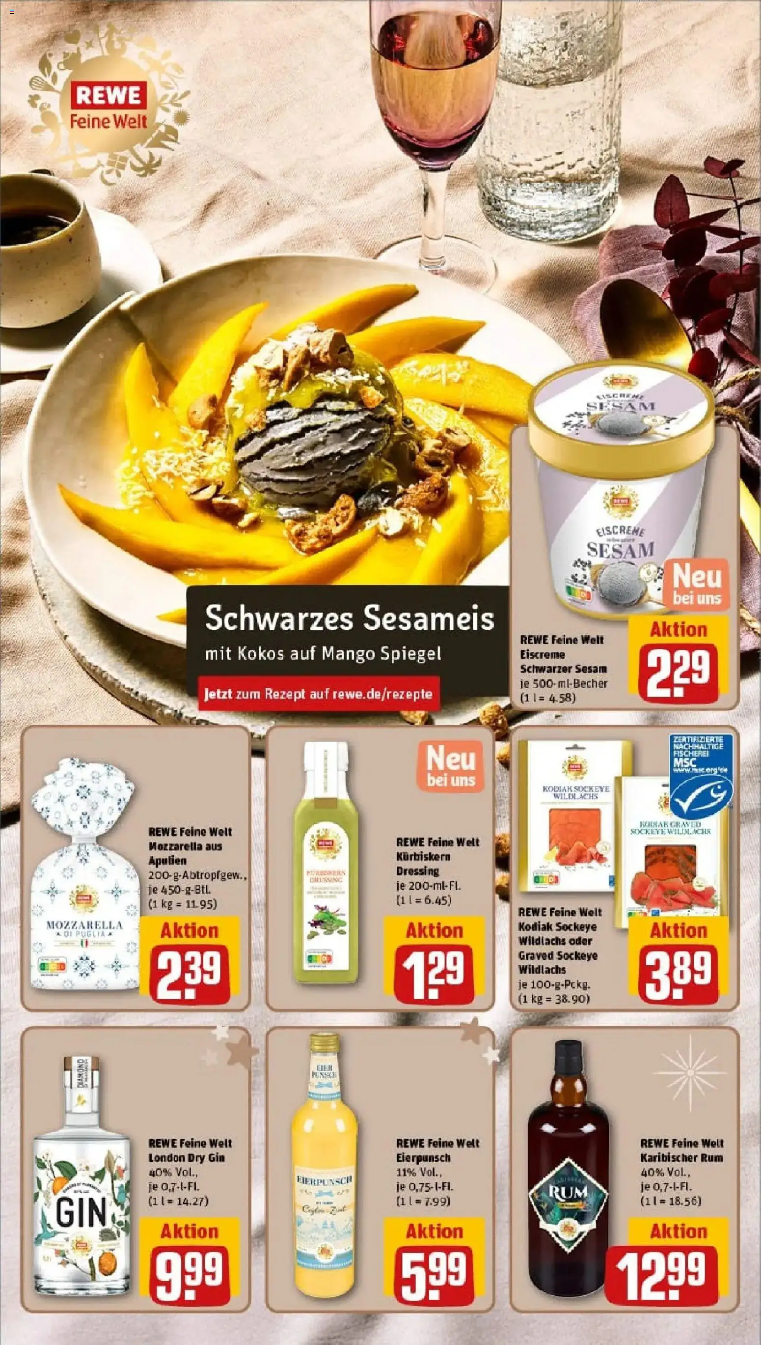 Rewe prospekt Hagen	 – gültig ab 17.11.2025 | Seite: 23 | Produkte: Spiegel, Dressing, Mango, Gin