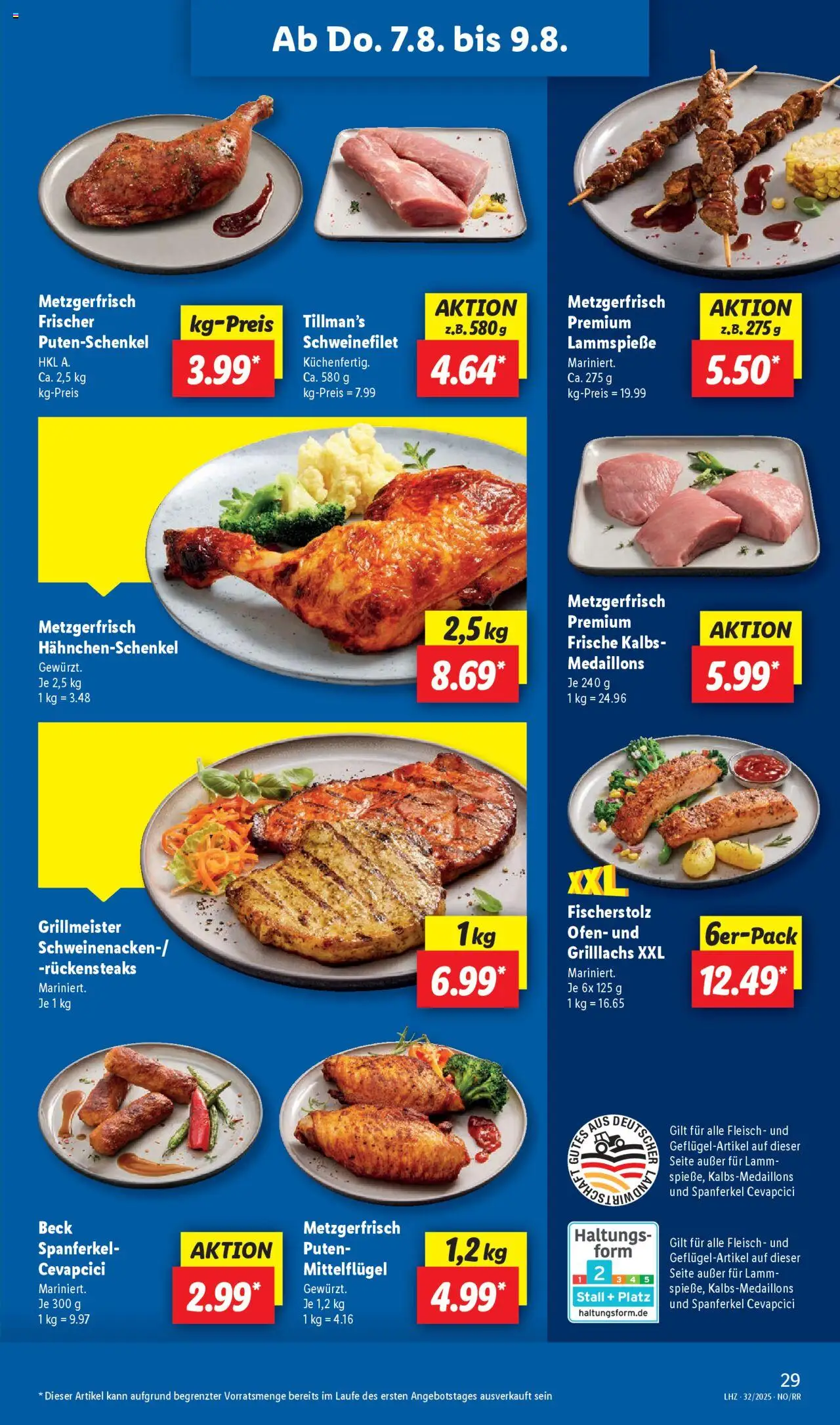 Lidl Prospekt Solingen - gültig ab dem 04.08.2025 | Seite: 53 | Produkte: Ofen, Hahnchenschenkel, Schweinefilet, Fleisch