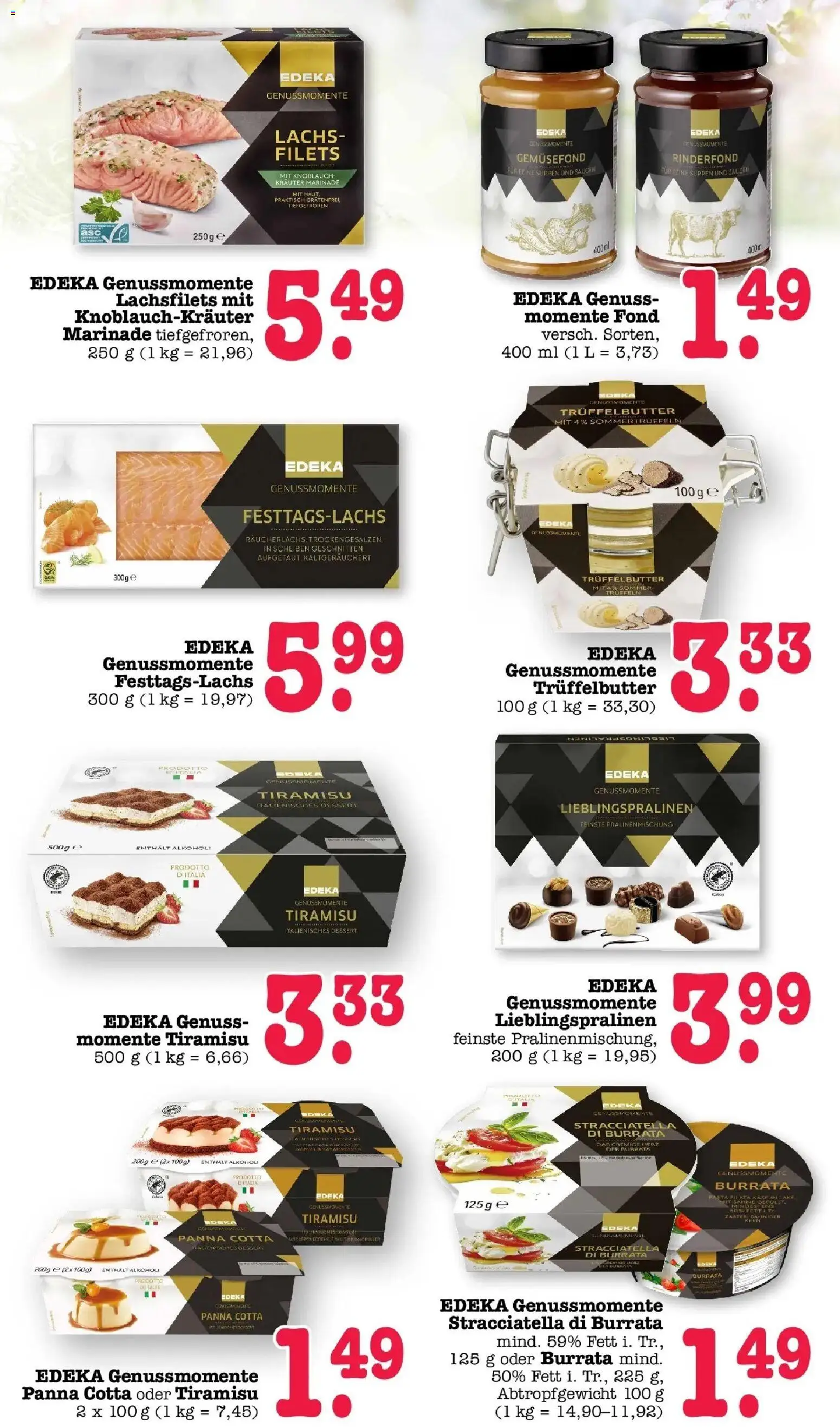 Edeka prospekt Offenbach	 – gültig ab 30.03.2026 | Seite: 70 | Produkte: Butter, Lachs, Burrata, Knoblauch
