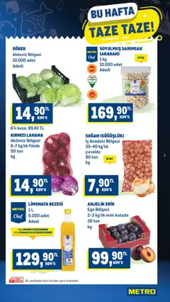 Metro Katalog - 10.07.2025 tarihinden itibaren geçerlidir | Sayfa: 3 | Ürünler: Erik, Soğan, Sarımsak, Kasa
