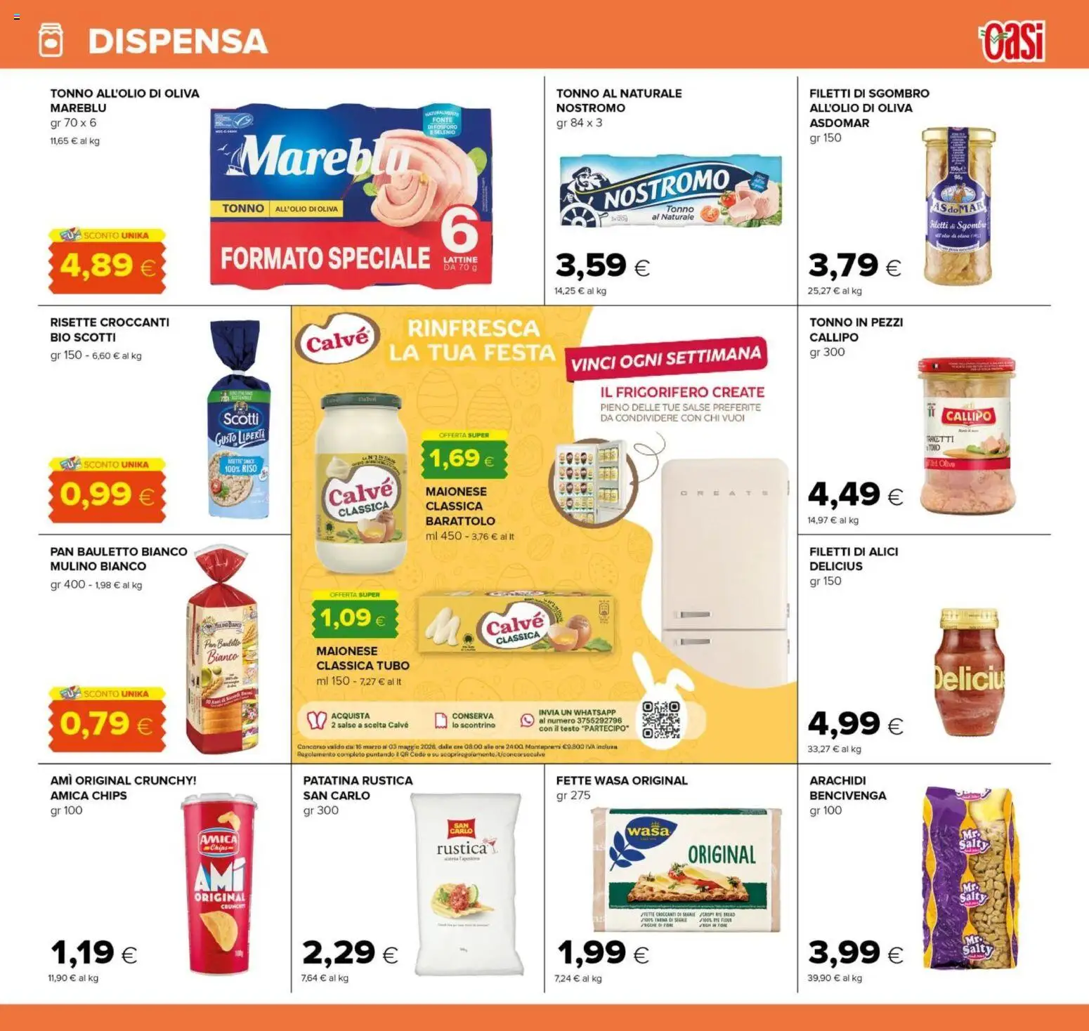 Volantino Oasi del 26.03.2026 | Pagina: 21 | Prodotti: Riso, Maionese, Arachidi, Sgombro