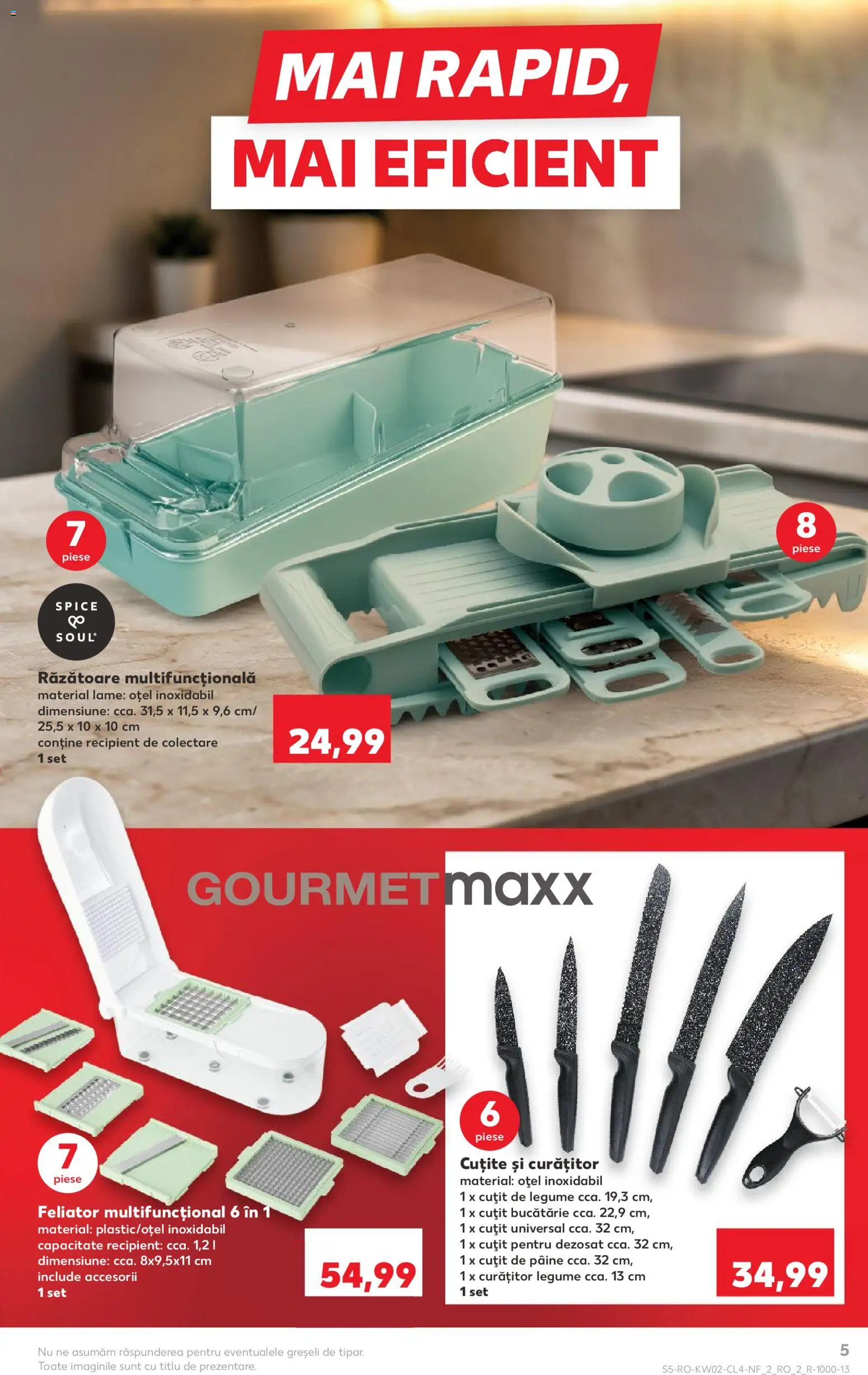 Noul catalog Kaufland – valabil de la 07.01.2026 | Pagină: 5 | Produse: Feliator, Cuțit, Pâine, Legume