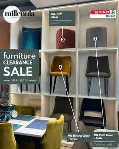 Spar Catalogue Millennia valid from 09.09.2025 | Page: 4 | Products: Stool, Chair