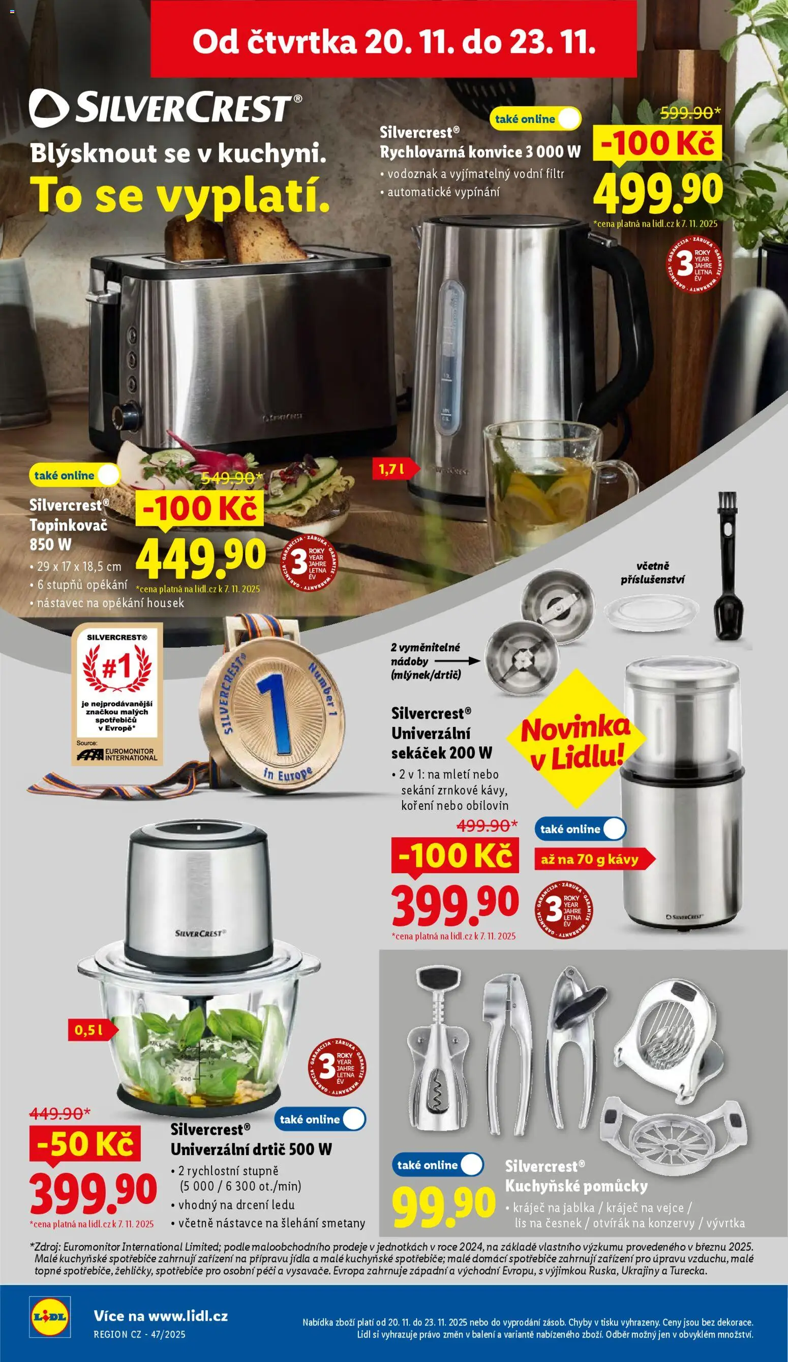 Lidl Black Friday od 17.11.2025 | Strana: 38 | Produkty: Vejce, Topinkovač, Česnek, Sekáček