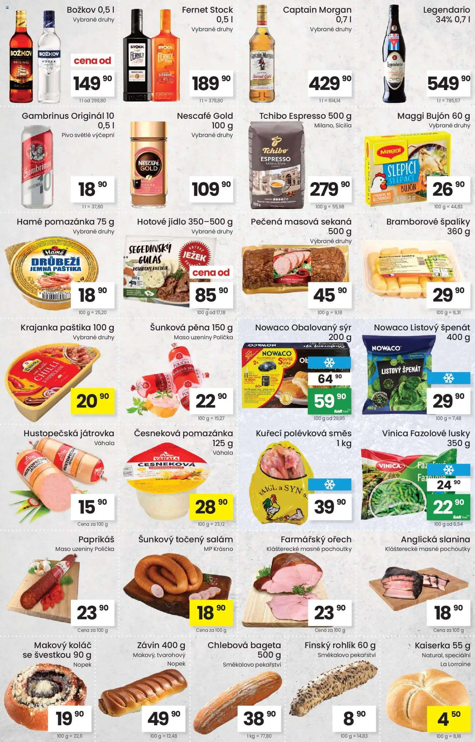 Kubík leták od 20.01.2026 | Strana: 3 | Produkty: Kaiserka, Pivo, Rohlík, Uzeniny