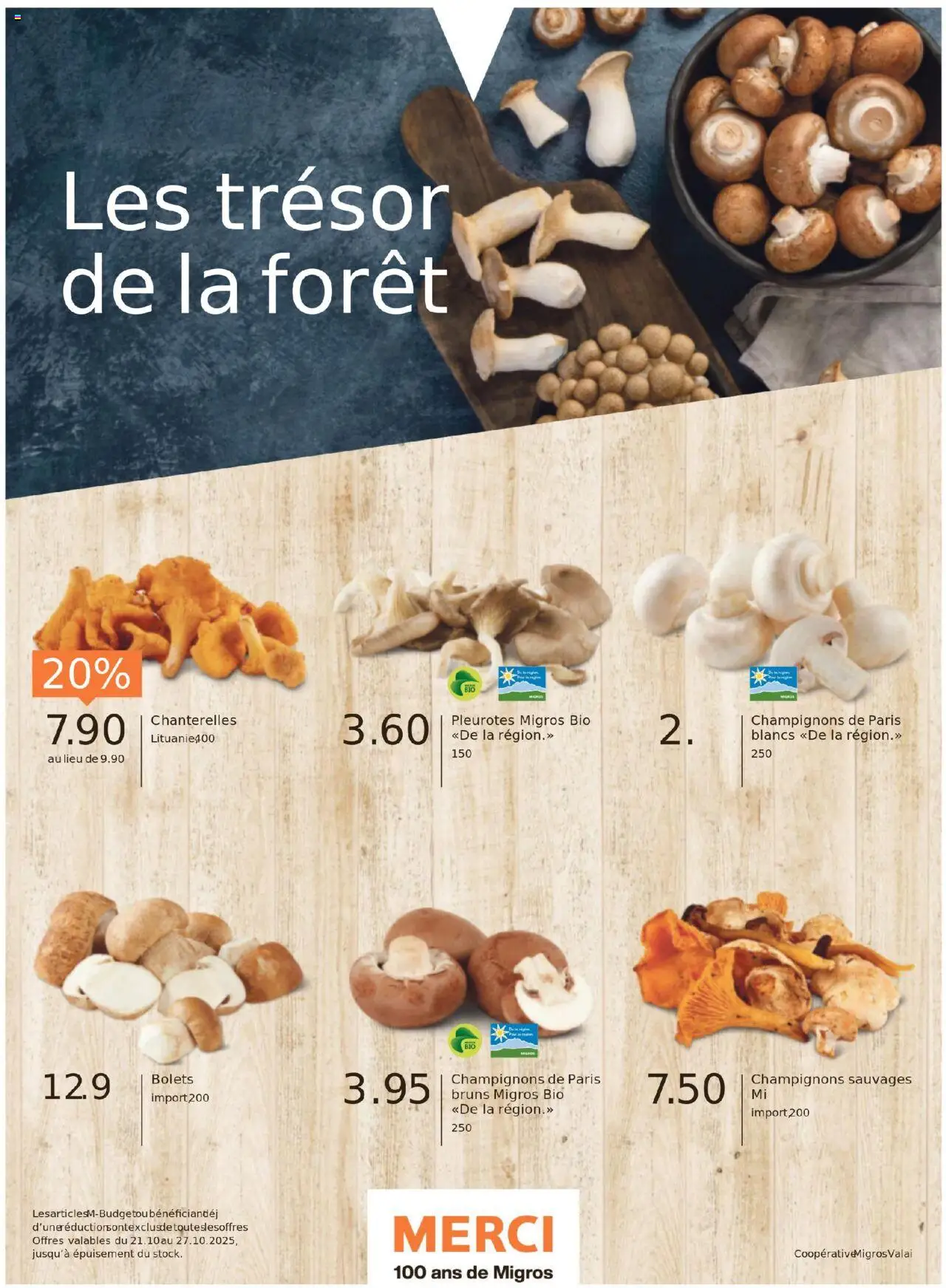 Migros Magazin FR – gültig ab 20.10.2025 | Seite: 38 | Produkte: Champignons