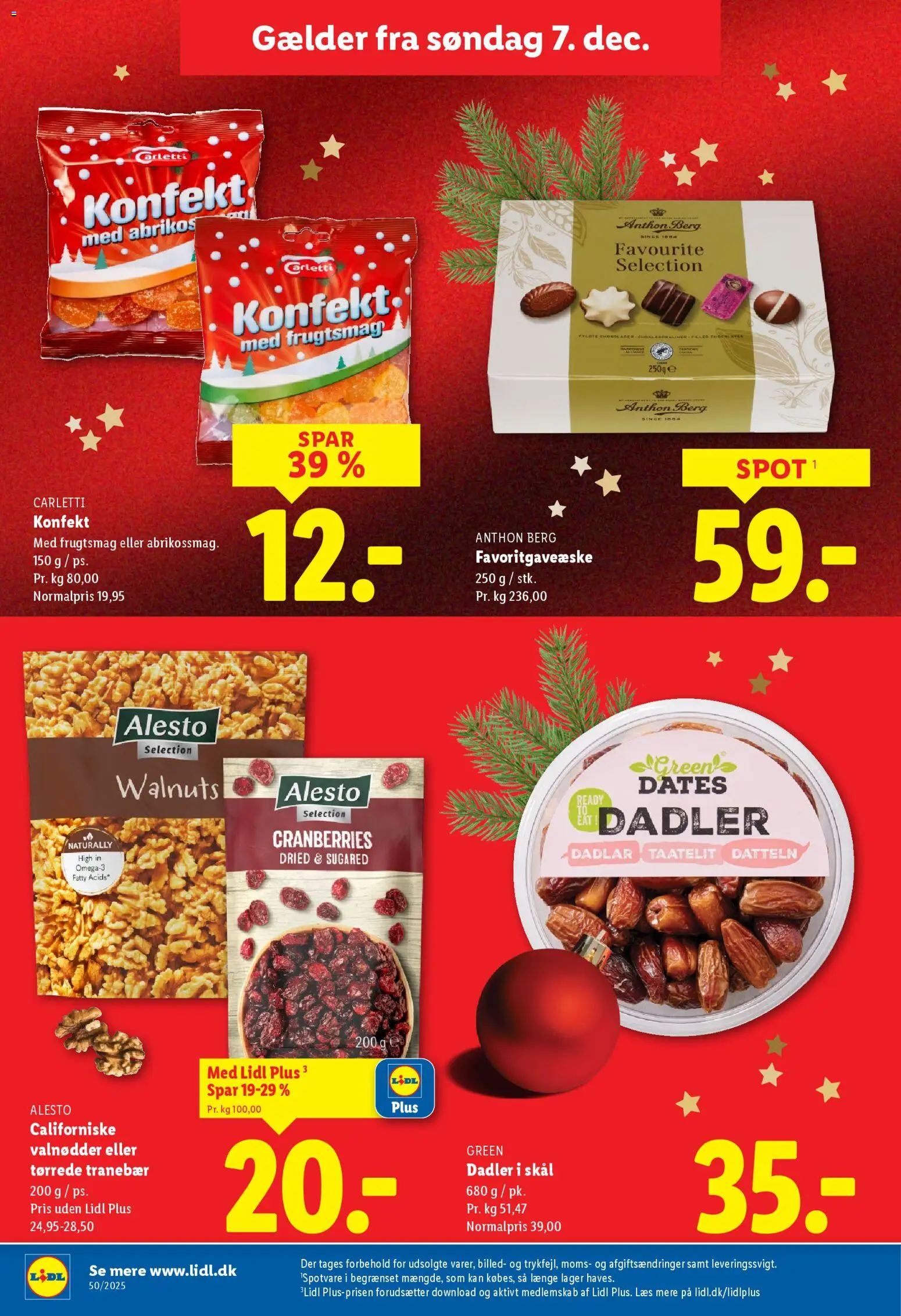 Lidl tilbudsavis – gyldig fra 07.12.2025 | Side: 12 | Produkter: Valnødder, Dadler, Søm
