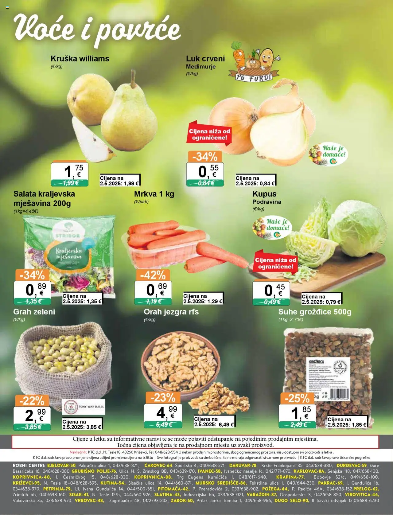 KTC katalog | vrijedi od 17.09.2025 | Stranica: 8 | Proizvodi: Salata, Grožđice, Voće, Kupus