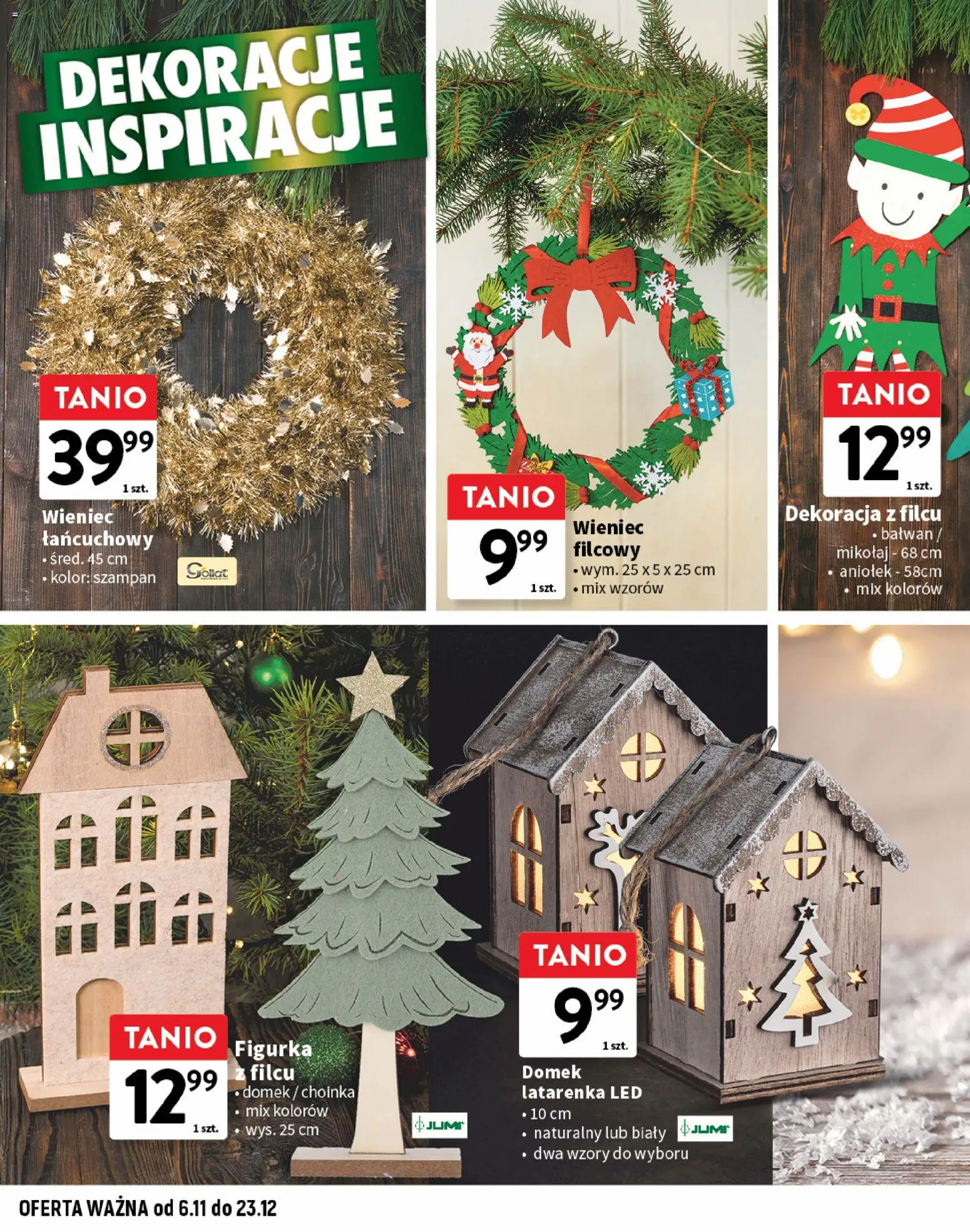 Intermarche Gazetka - Dekoracje i Inspiracje od 06.11.2025 | Strona: 10 | Produkty: Choinka, Wieniec