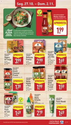 Pré-visualização Aldi folheto válido de 27.10.2025 | Página: 9 | Produtos: Frango, Sriracha