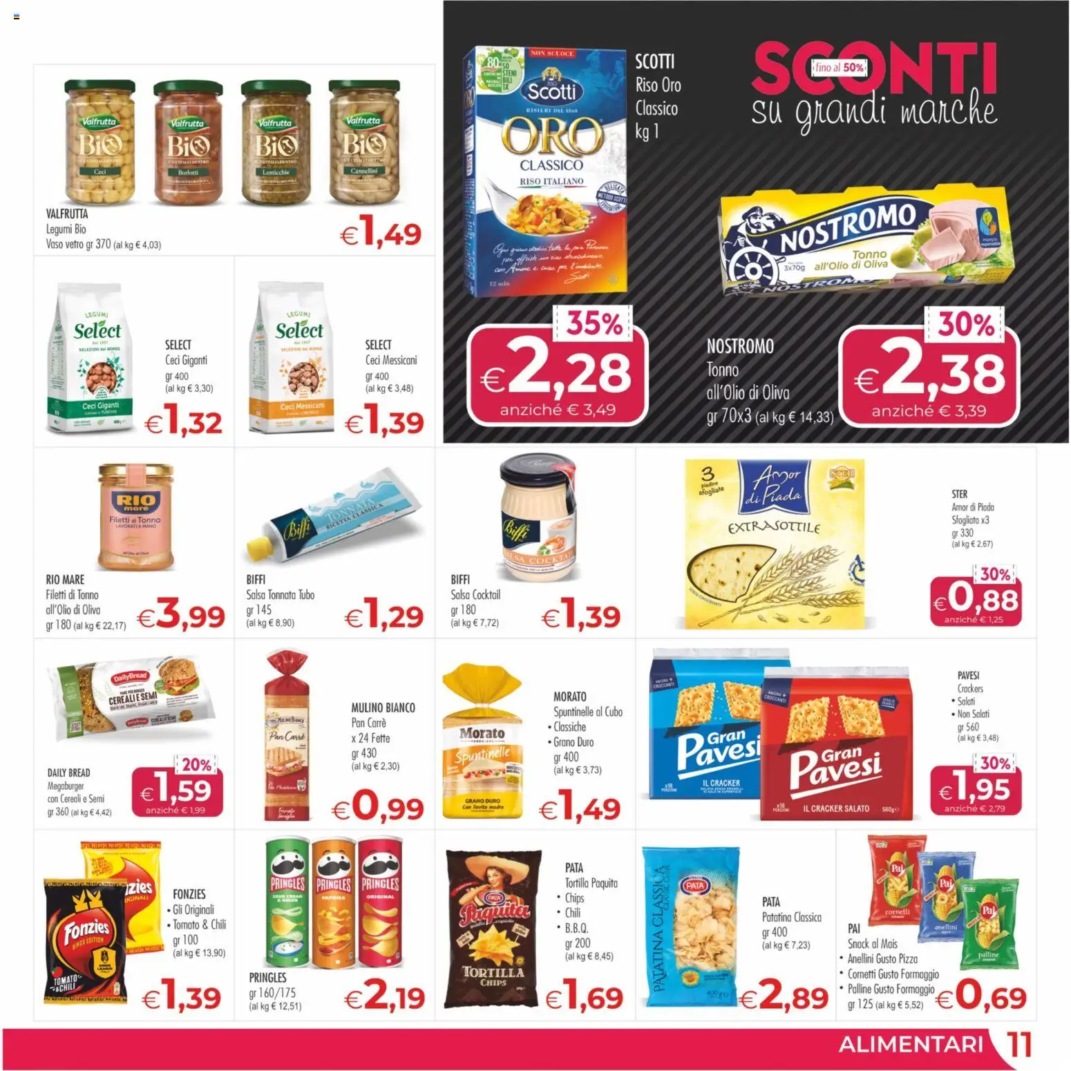 Volantino MerSi Supermercati del 04.01.2026 | Pagina: 11 | Prodotti: Riso, Cannellini, Lenticchie, Vaso