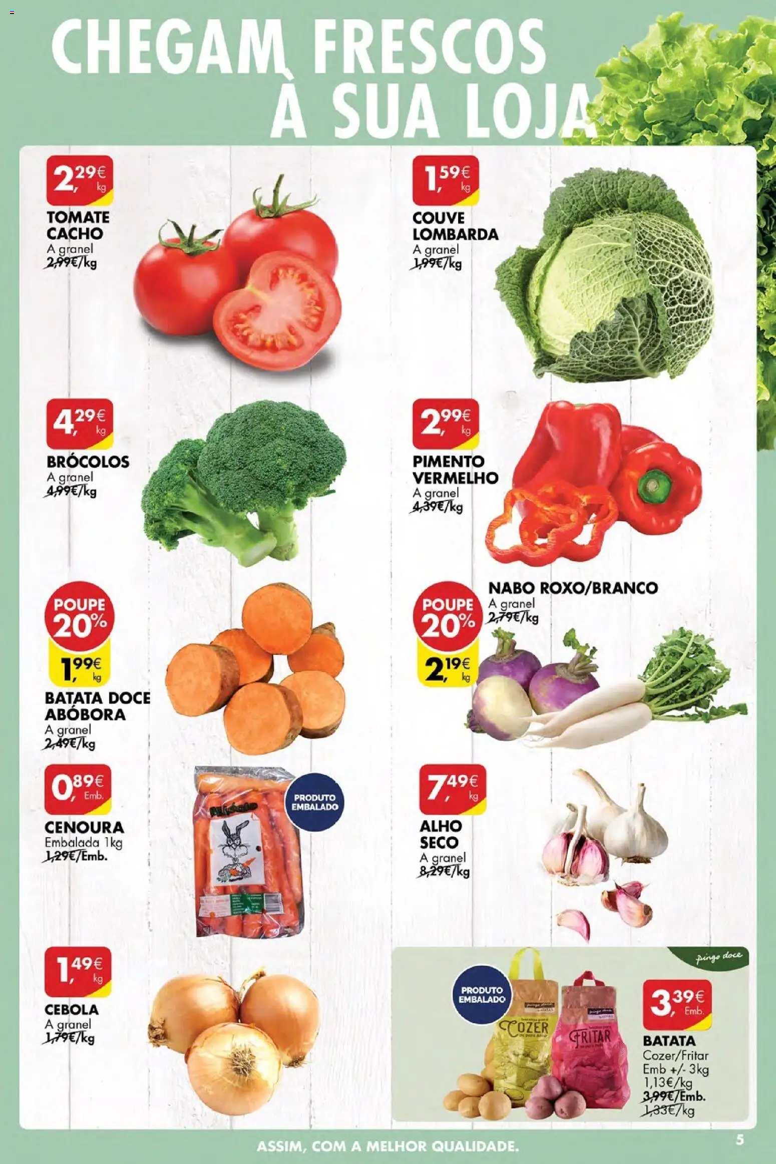 Pingo Doce Poupe Esta Semana Açores │ válido de 20.11.2025 | Página: 5 | Produtos: Brócolos, Batata, Abóbora, Couve