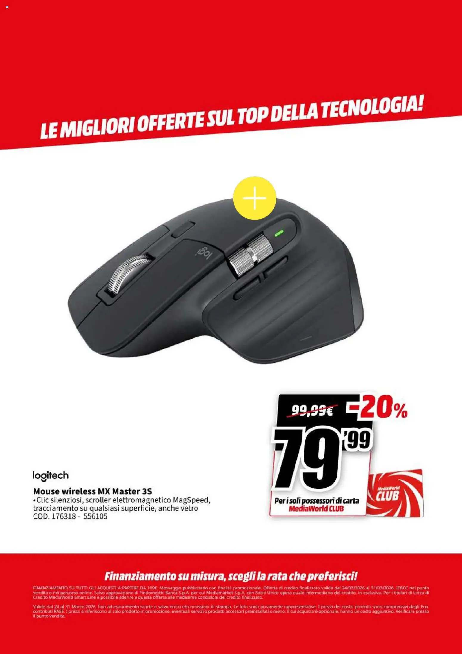 Volantino Media World del 24.03.2026 | Pagina: 25 | Prodotti: Top, Mouse, Stampa