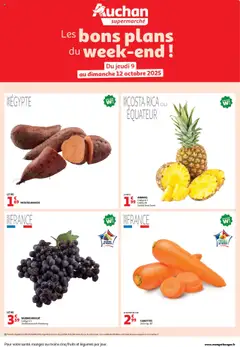 Auchan - Les bons plans du week-end dans votre super ! - Voorbeeld van een folder van Auchan, geldig van 09.10.2025