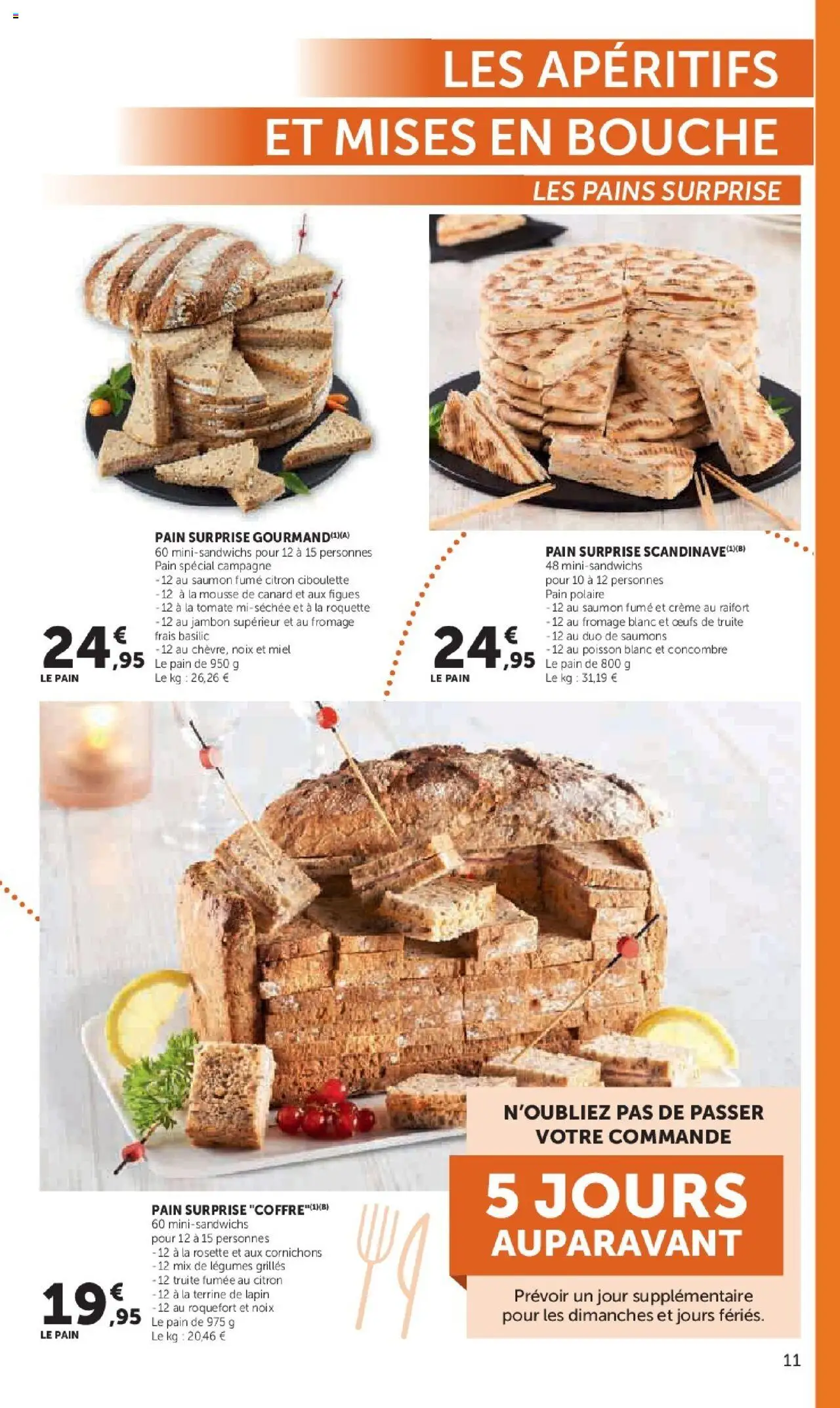 {H1} | Page: 11 | Produits: Saumon fumé, Fromage, Poisson, Crème