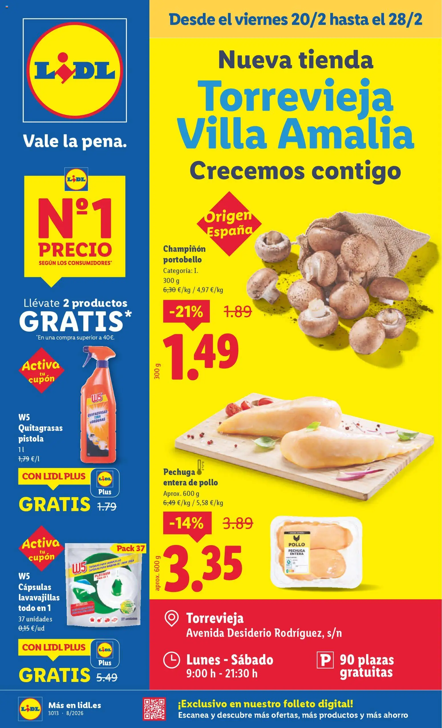 Lidl - Torrevieja │ válido desde el 20.02.2026 | Página: 1 | Productos: Lavavajillas