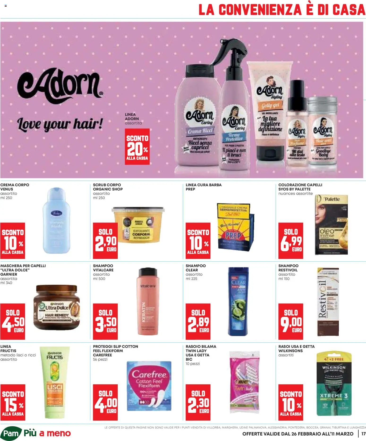 Volantino Panorama del 26.02.2026 | Pagina: 17 | Prodotti: Shampoo, Maschera, Scrub, Slip
