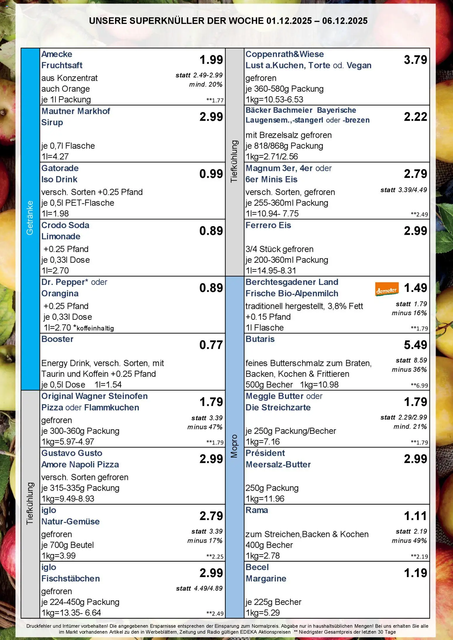 Simmel - Bayern – gültig ab 01.12.2025 | Seite: 5 | Produkte: Gustavo gusto, Margarine, Energy, Pizza