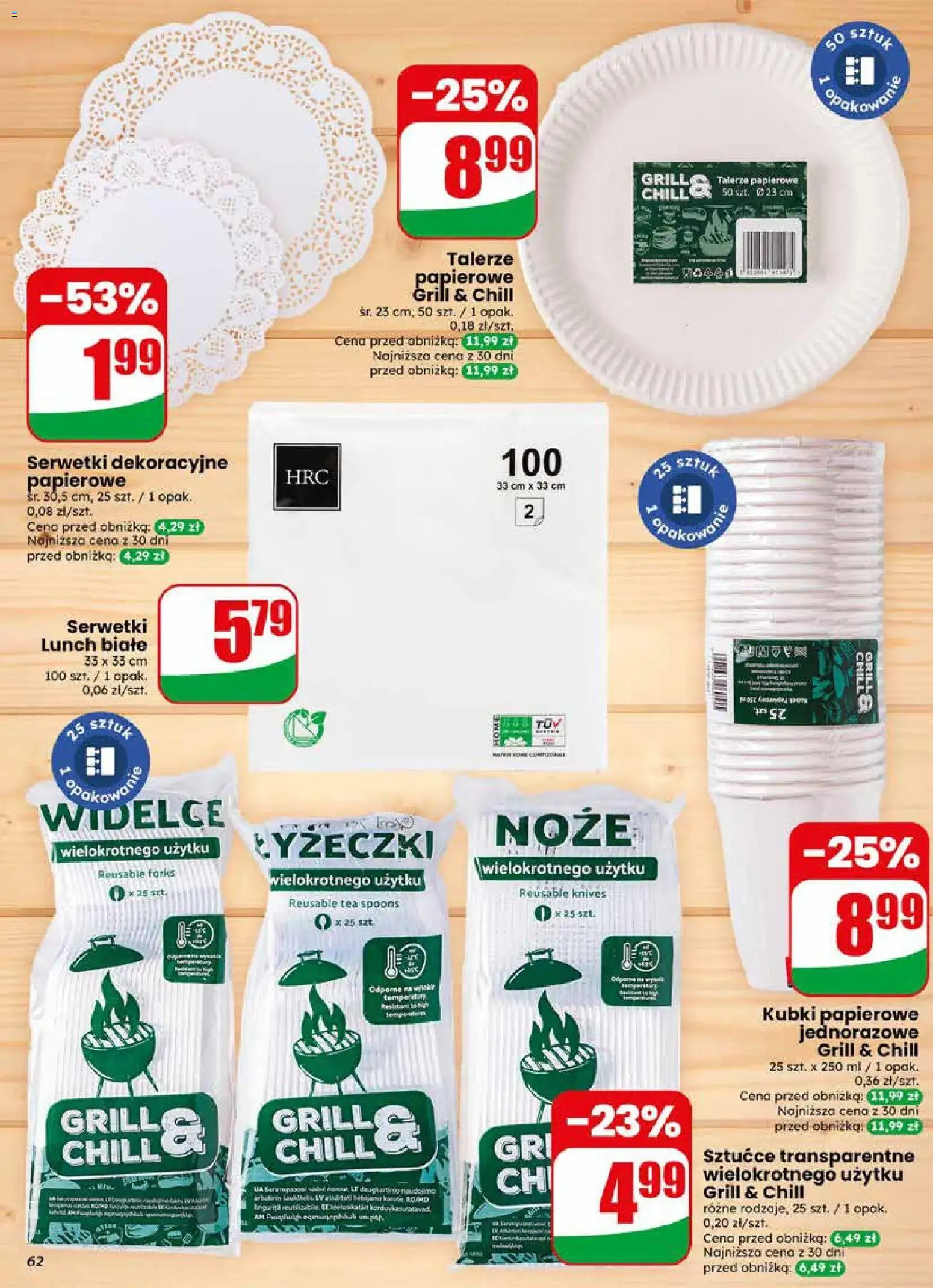 Dino gazetka od 22.04.2026 | Strona: 62 | Produkty: Grill, Talerze, Sztućce