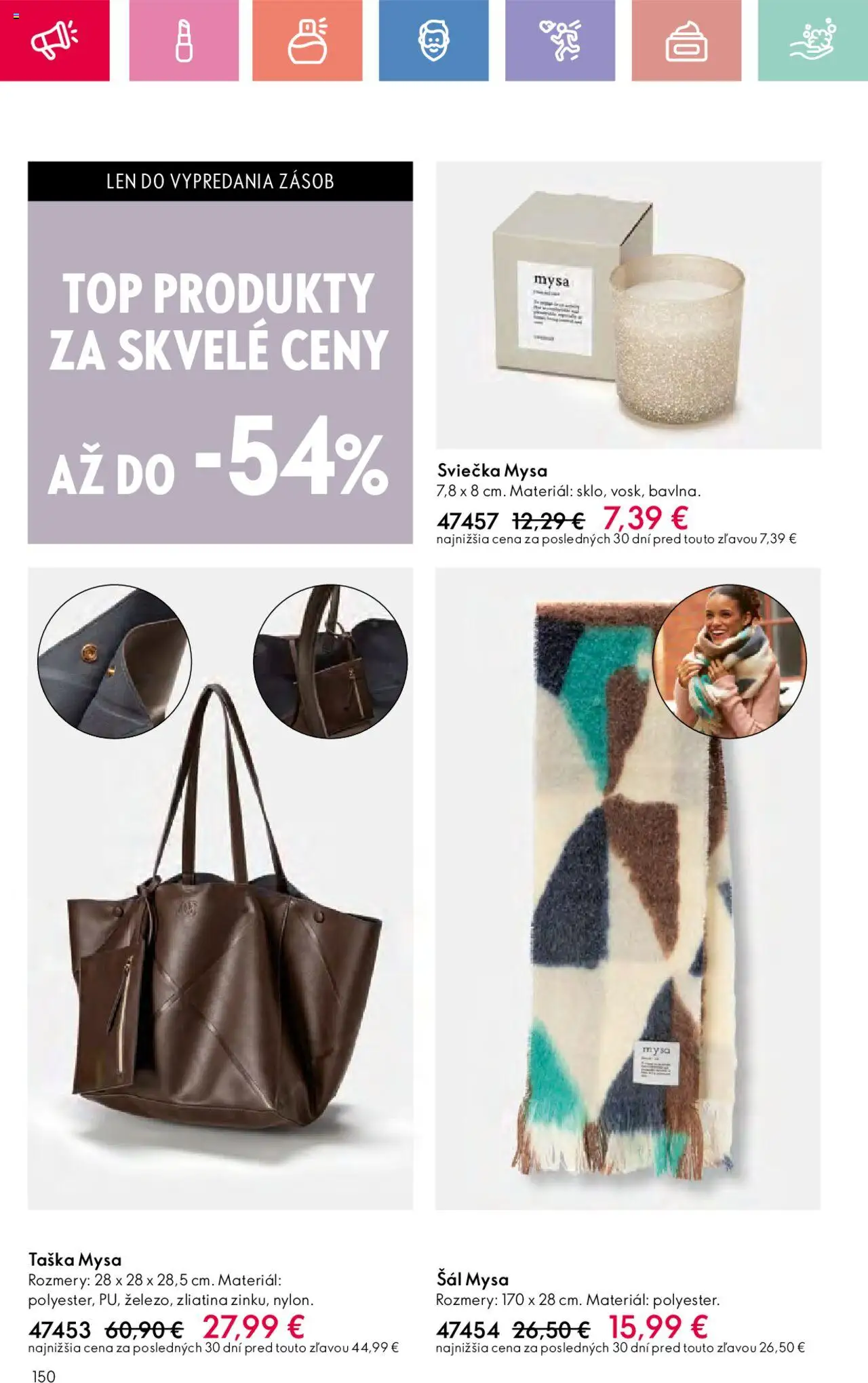 Katalóg Oriflame 10 2025 │ platný od 06.07.2025 | Strana: 150 | Produkty: Šál, Taška