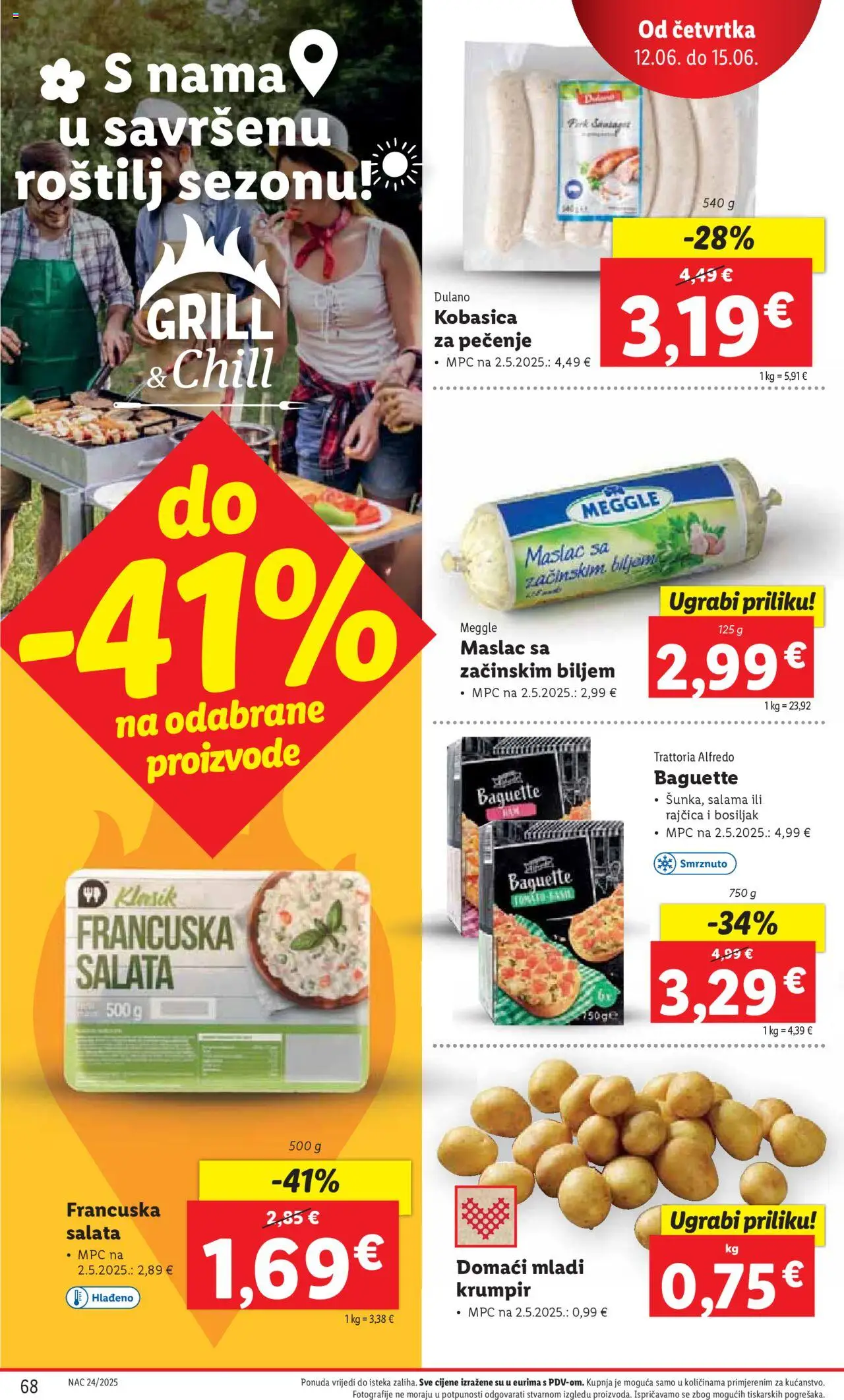 Lidl katalog | vrijedi od 09.06.2025 | Stranica: 68 | Proizvodi: Roštilj, Maslac, Salata, Bosiljak