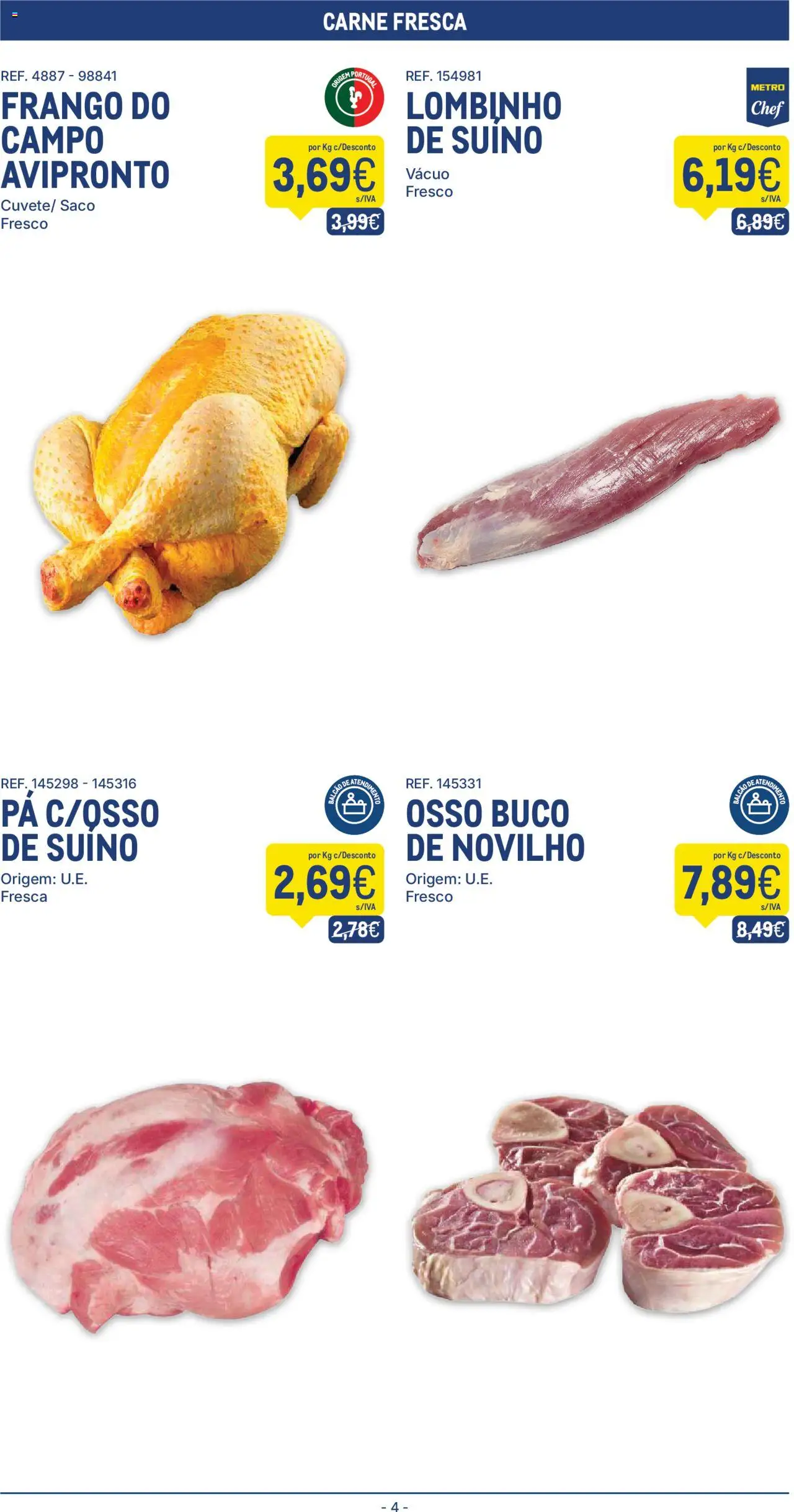 Makro folheto │ válido de 21.10.2025 | Página: 4 | Produtos: Frango, Carne, Pá