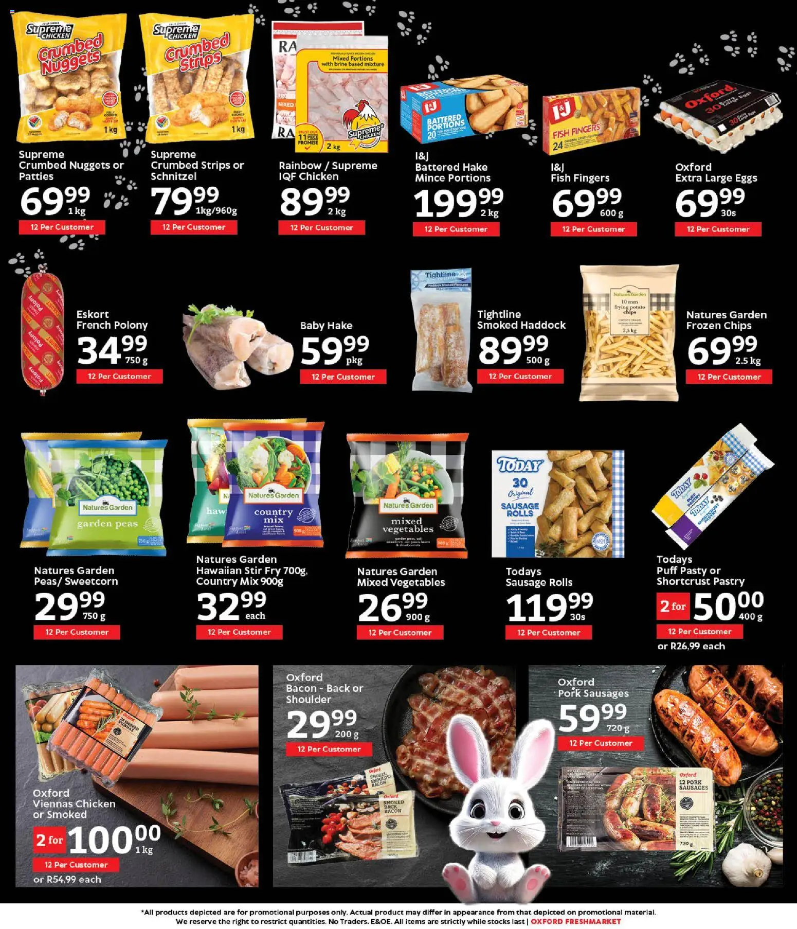 New Oxford Freshmarket catalogue – valid from 03.03.2026 | Page: 13 | Products: Eggs, Chips, Vegetables, Sausage