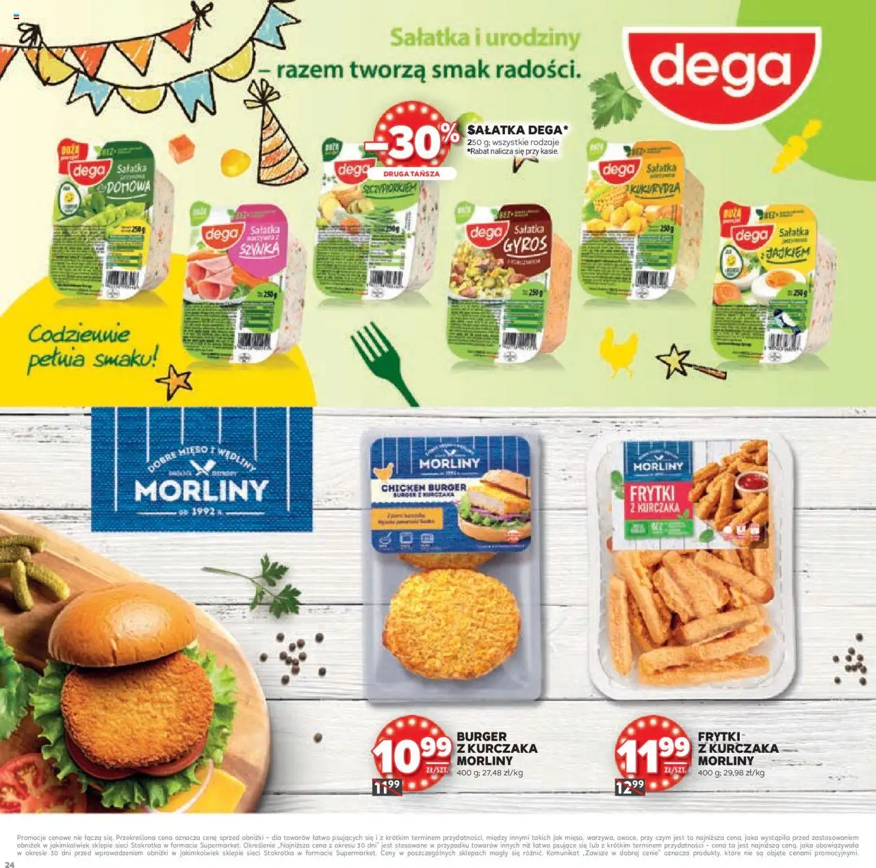Stokrotka Gazetka - Urodziny od 11.09.2025 | Strona: 24 | Produkty: Sałatka gyros, Stokrotka, Kukurydza, Szynka