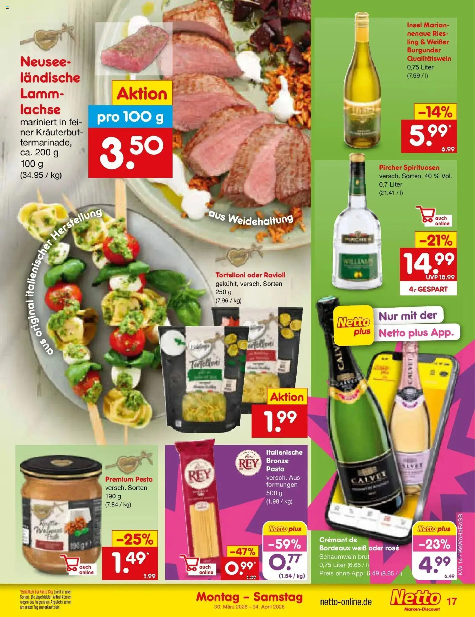 Netto Marken-Discount Prospekt Stadtlohn	 – gültig ab 30.03.2026 | Seite: 19 | Produkte: Pasta