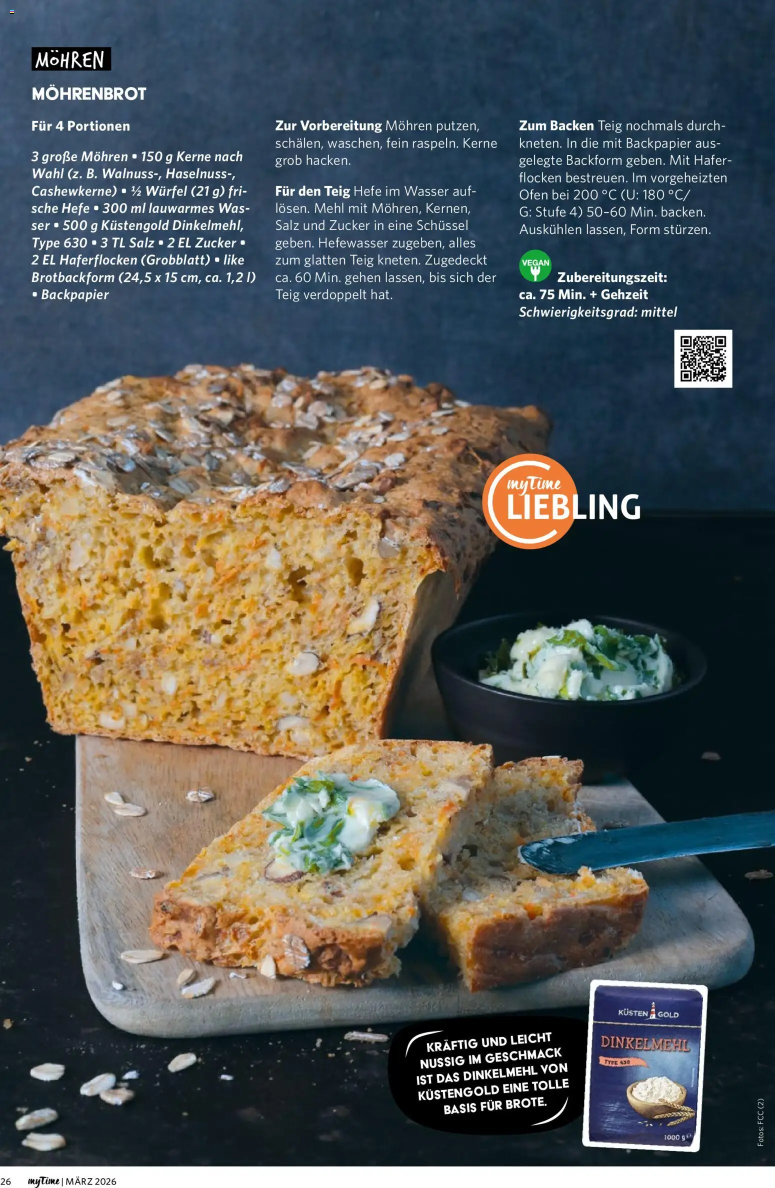 Combi myTime März 2026 – gültig ab 01.03.2026 | Seite: 26 | Produkte: Mehl, Wasser, Zucker, Flocken