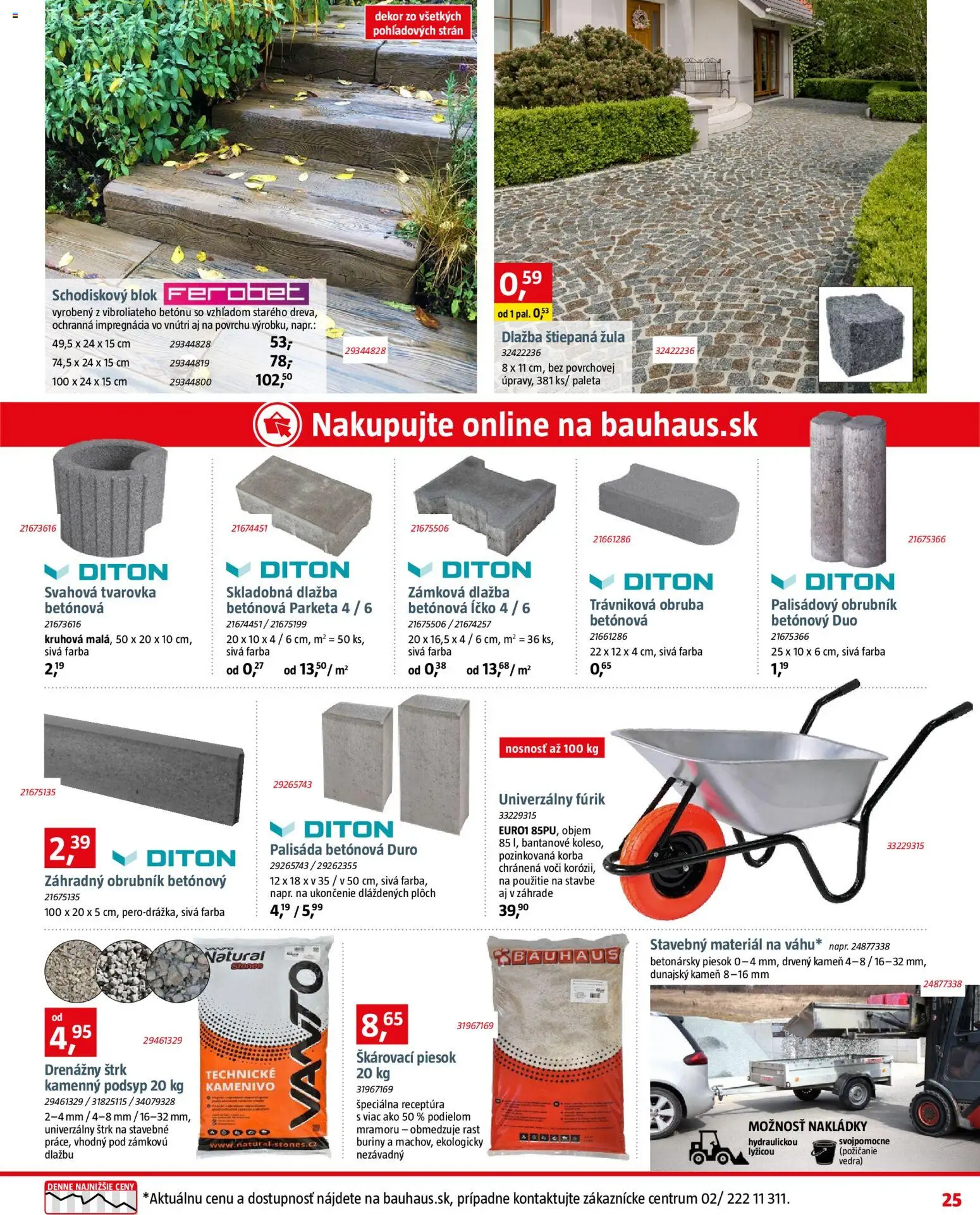 Nové Bauhaus akcie – leták je platný od 07.04.2026 | Strana: 25 | Produkty: Dlažba, Zámková dlažba