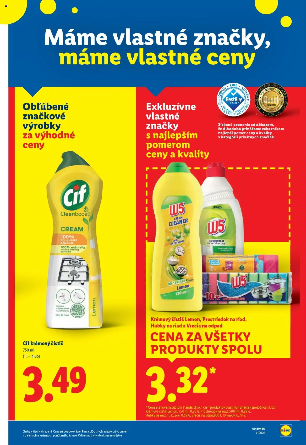 Nové Lidl akcie – leták je platný od 29.09.2025 | Strana: 25 | Produkty: Cif