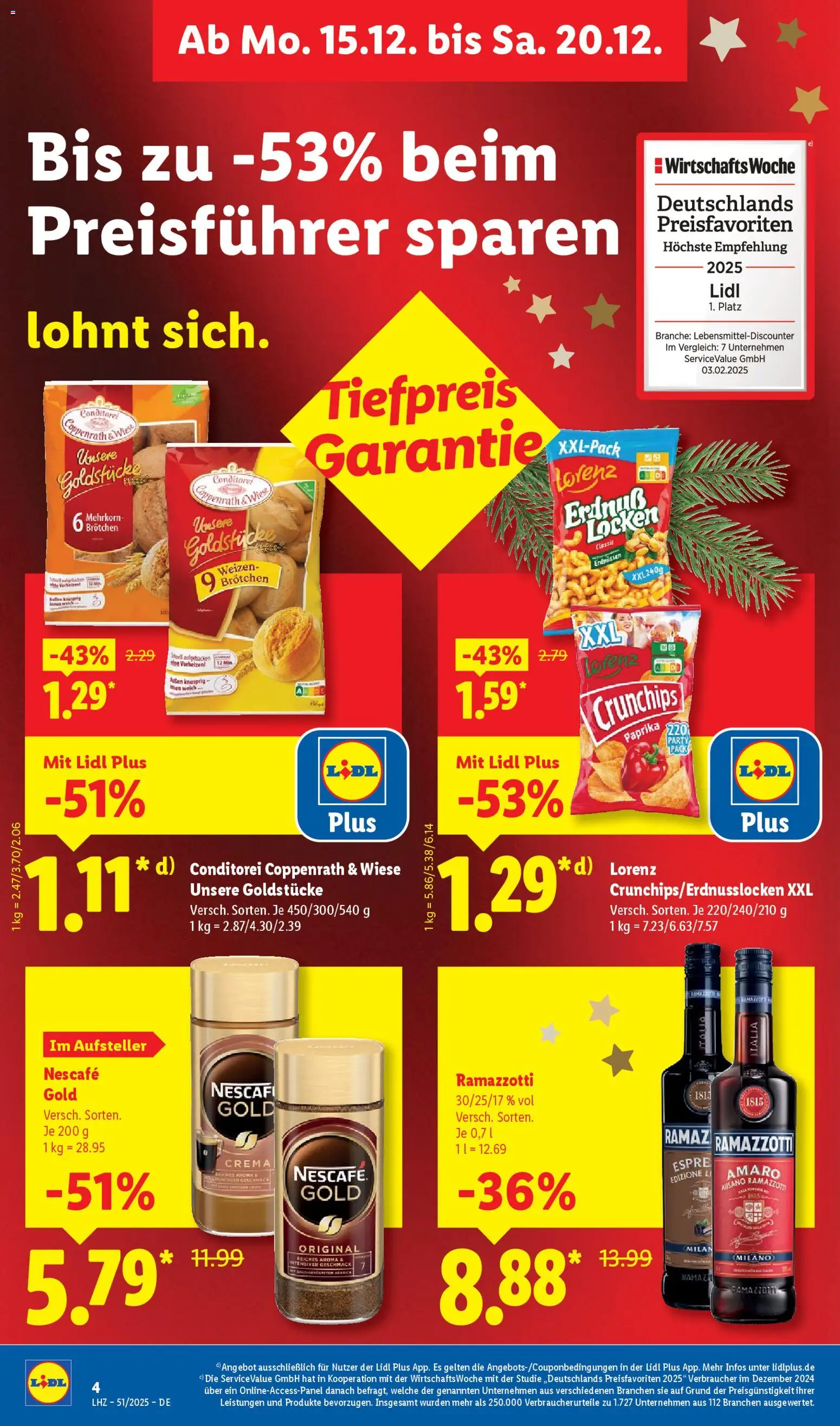 Lidl - Prospekt – gültig ab 15.12.2025 | Seite: 10 | Produkte: Nescafe, Ramazzotti crema, Paprika, Ramazzotti