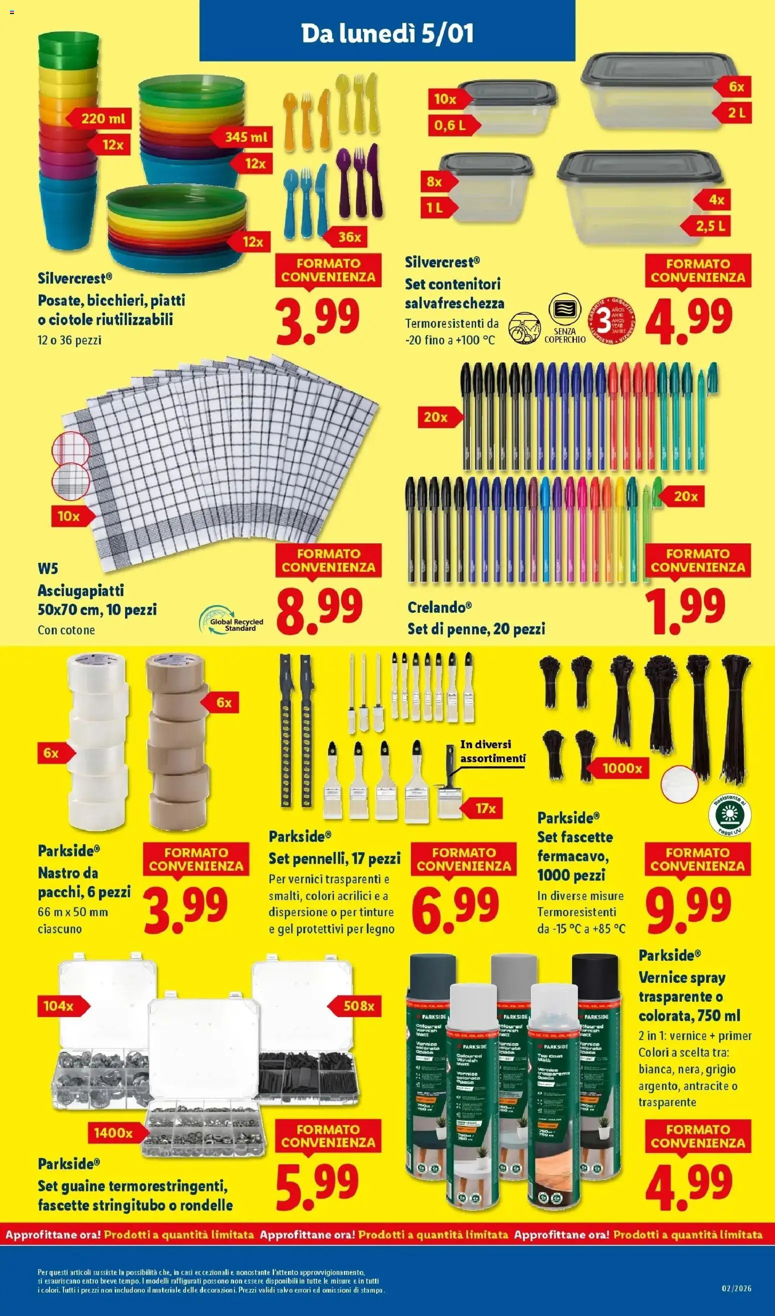 Volantino Lidl del 05.01.2026 | Pagina: 11 | Prodotti: Top, Fascette