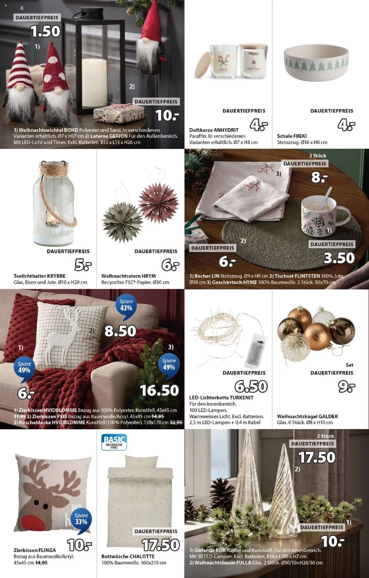 JYSK Aktionen – gültig ab 04.11.2025 | Seite: 6 | Produkte: Kabel, Bettwäsche, Eisen