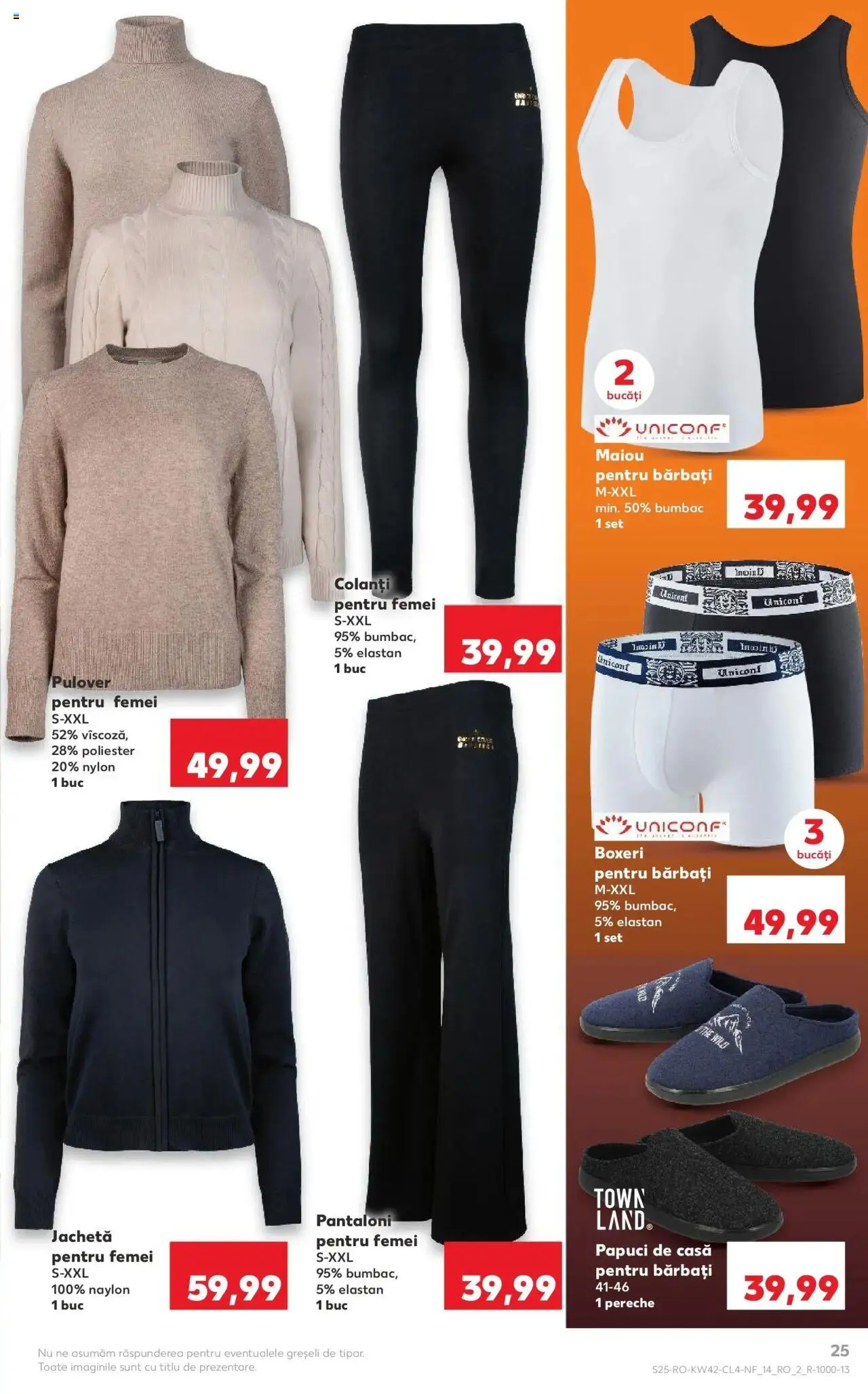 Noul catalog Kaufland – valabil de la 15.10.2025 | Pagină: 25 | Produse: Top, Pulover, Colanți, Papuci