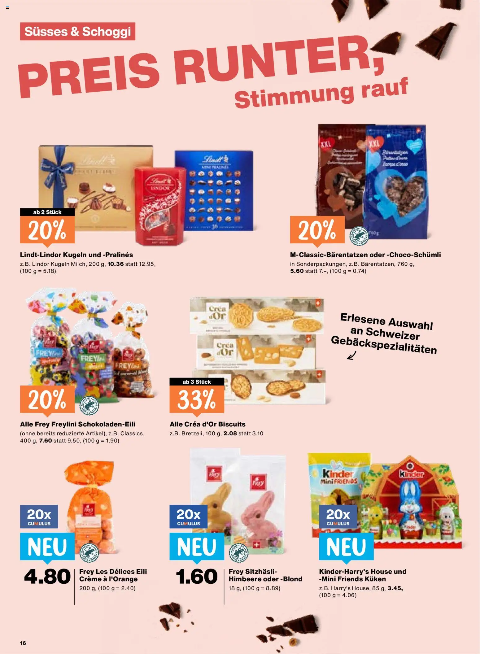 Migros Aktionen – gültig ab 26.02.2026 | Seite: 16 | Produkte: Himbeere, Creme