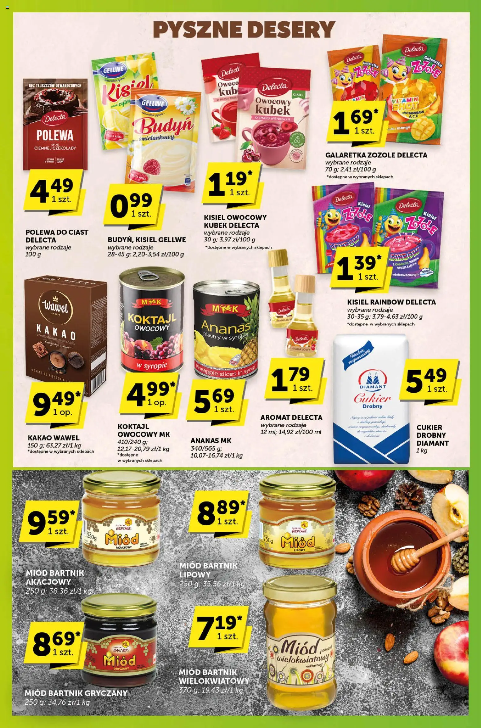 Groszek Gazetka - Sprawdź, co więcej od 13.11.2025 | Strona: 7 | Produkty: Miód, Galaretka, Kakao, Cukier